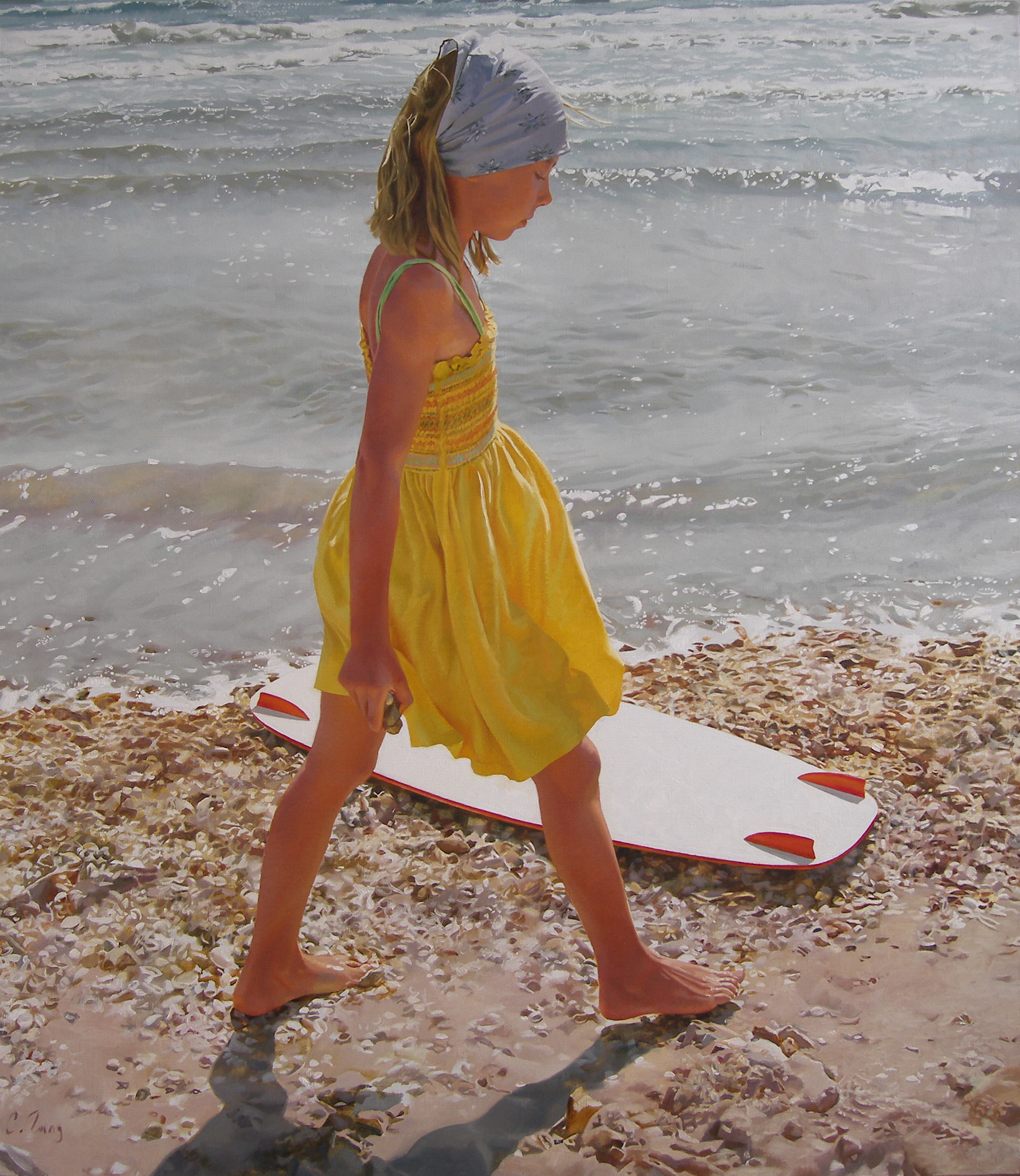 "On the coast", 2013, oil on canvas, 160 x 140 cm