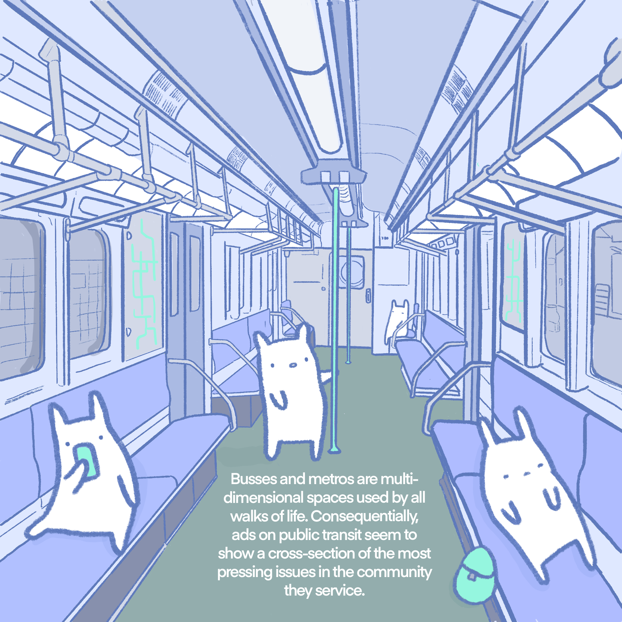 on public transportation and our collective worries...