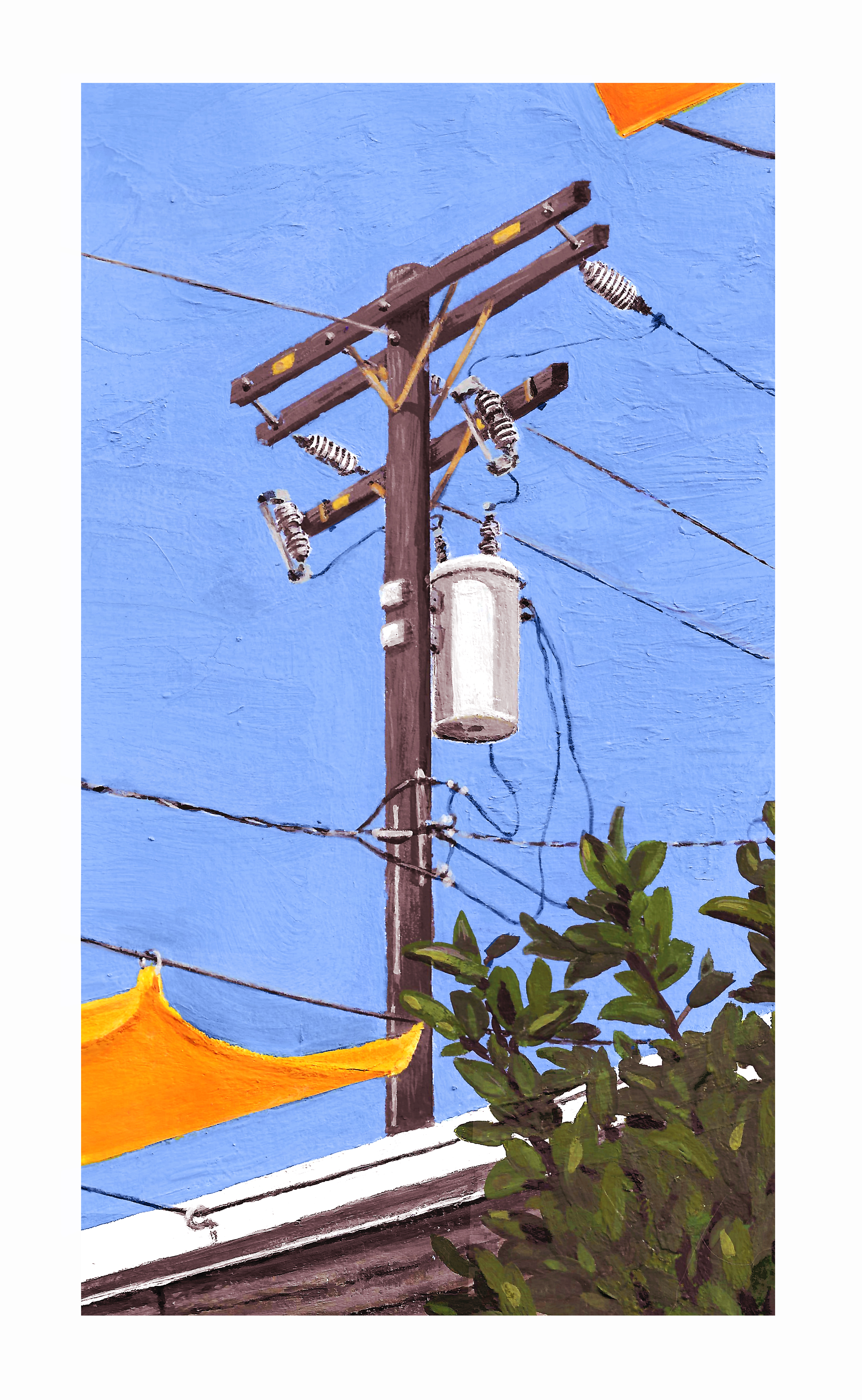 Scene Study; Gouache