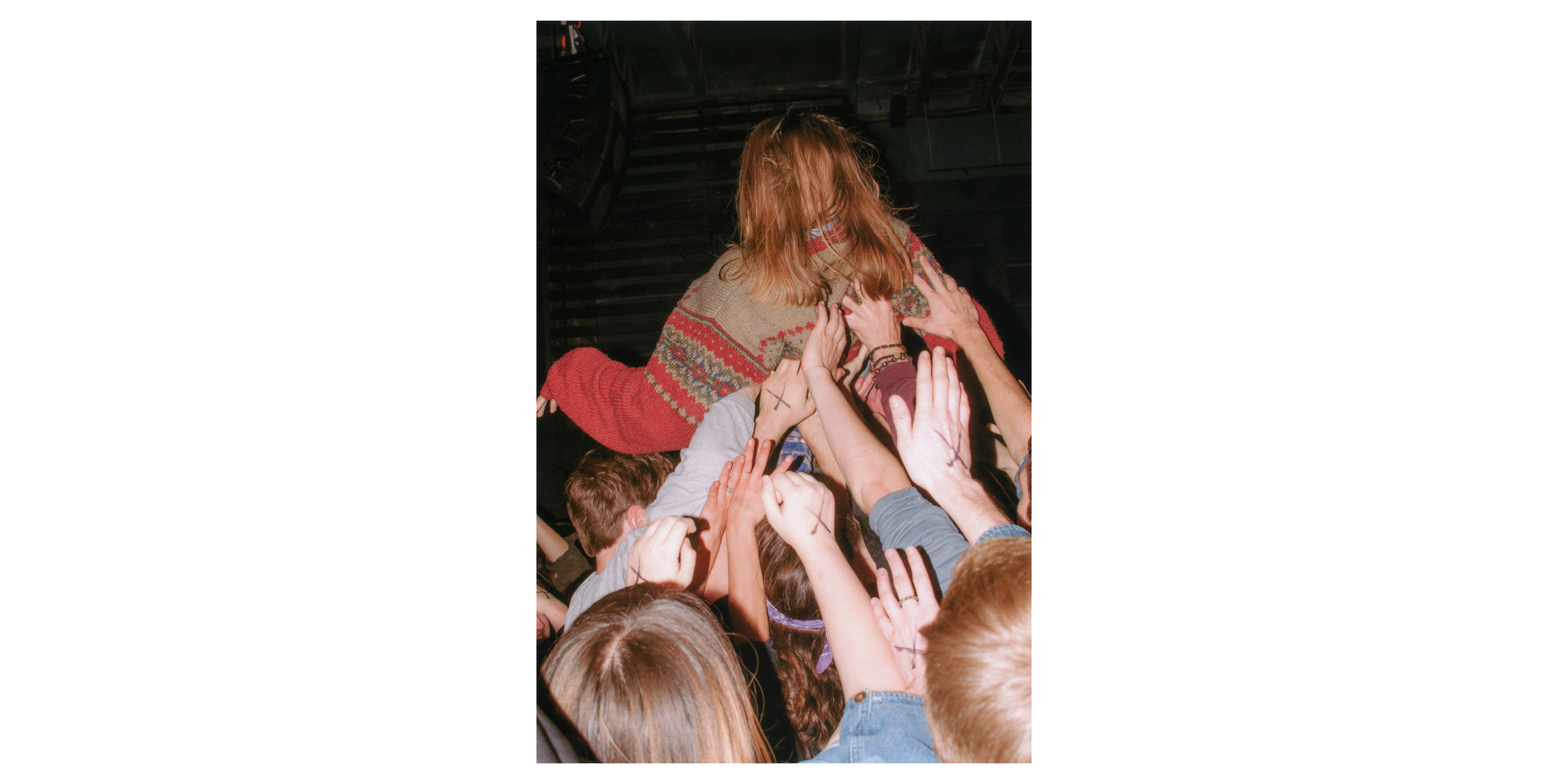 Crowd surfing, Nashville, 2016