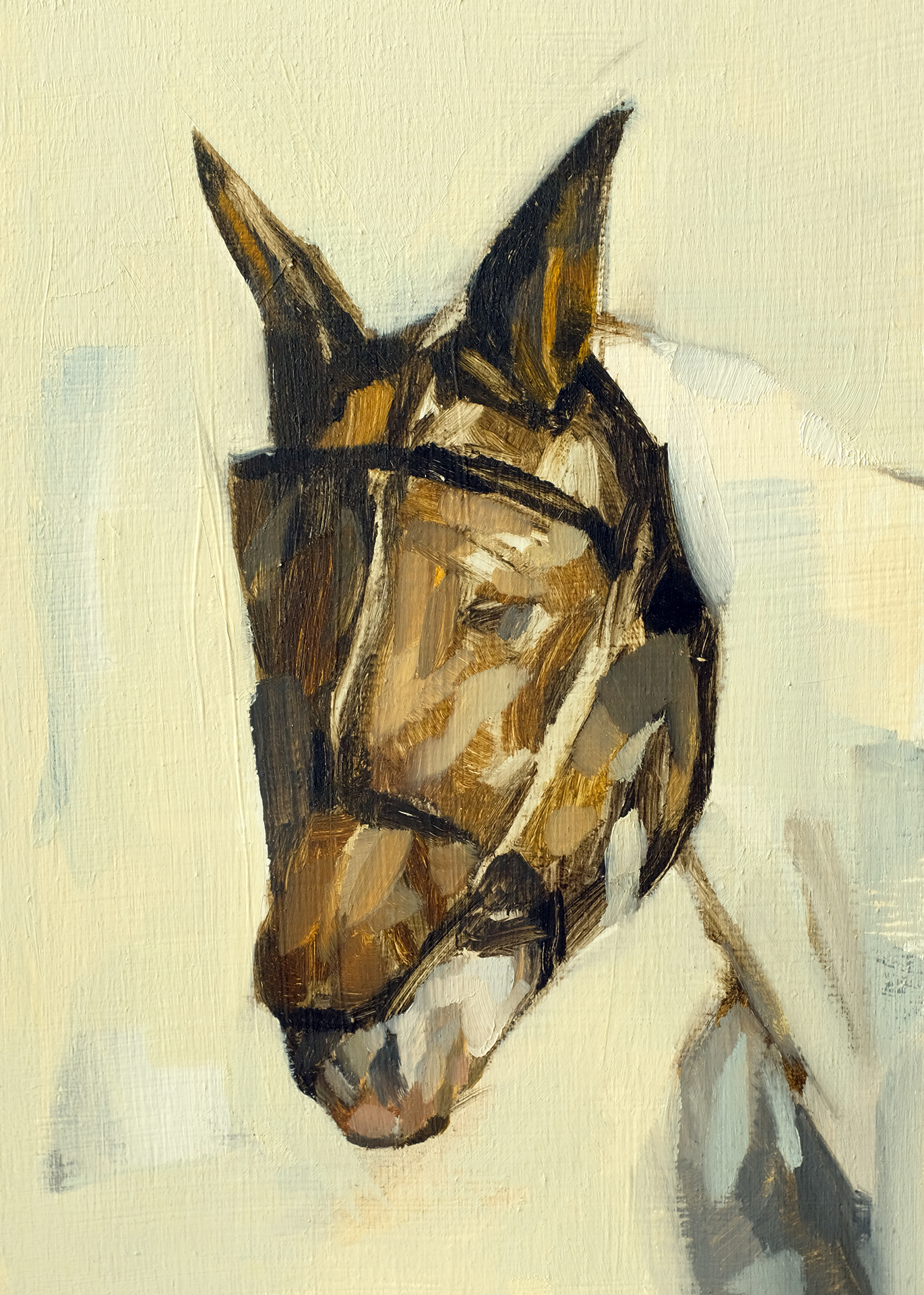 Mask, Oil on Panel, 5 x 7 in