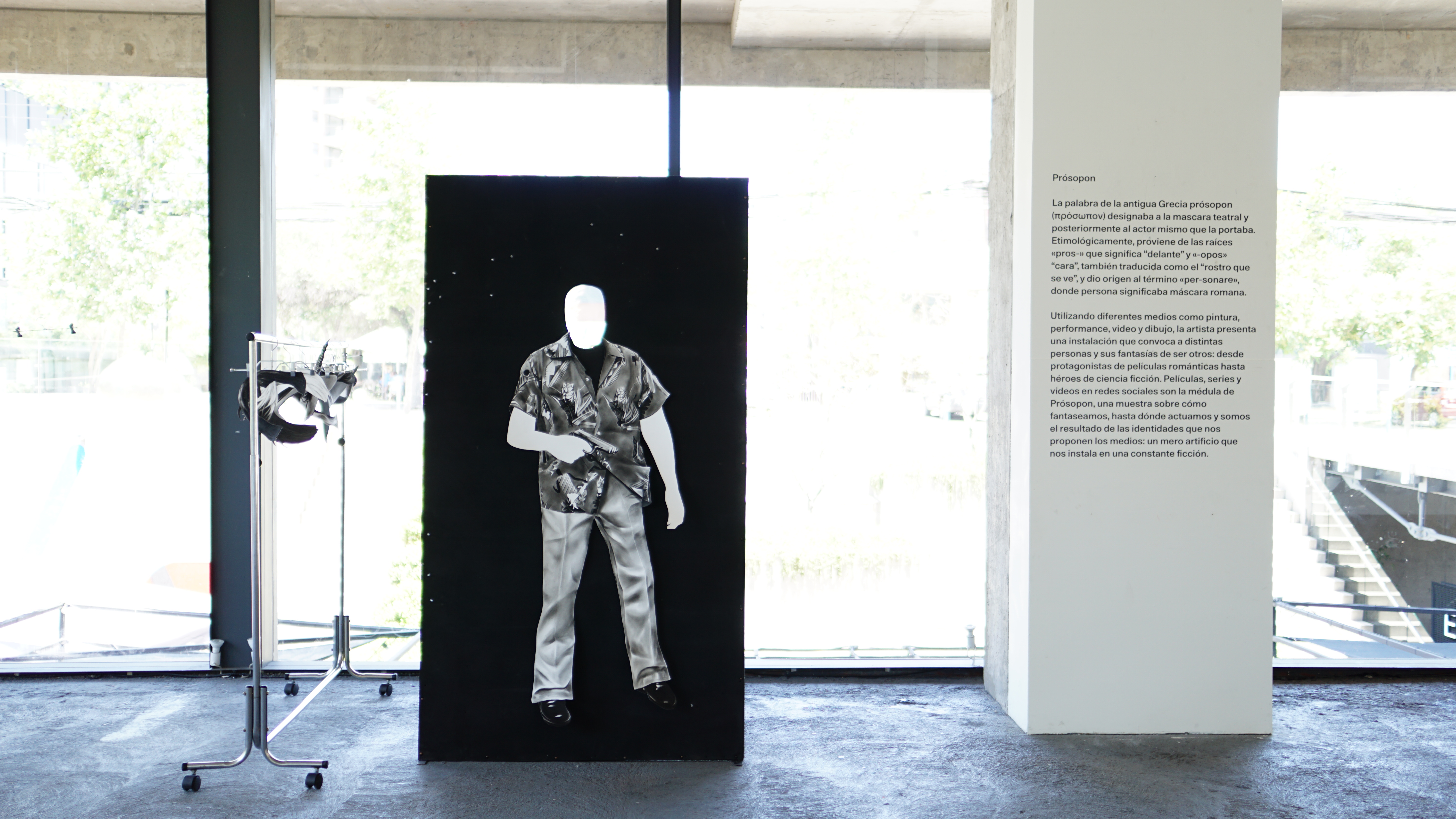 Vista de "Prósopon", Exposición individual, Edificio Alonso, noviembre 2022