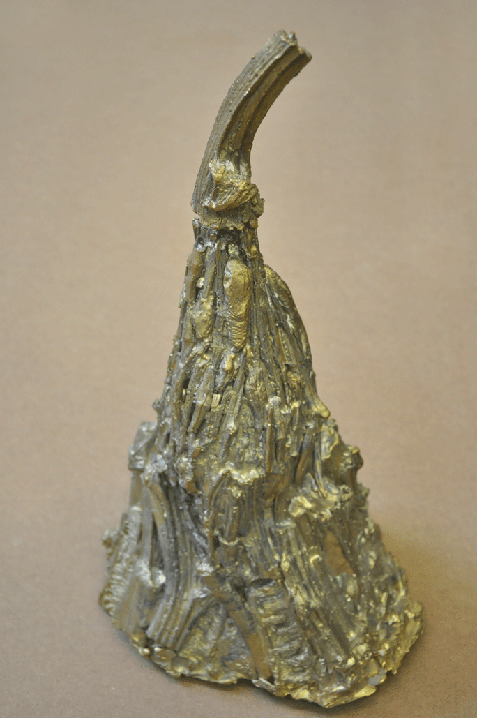 cornucopia [... with sounds of its own making], 2013/ Messing-Guss/ 24 x 18 x 40 cm