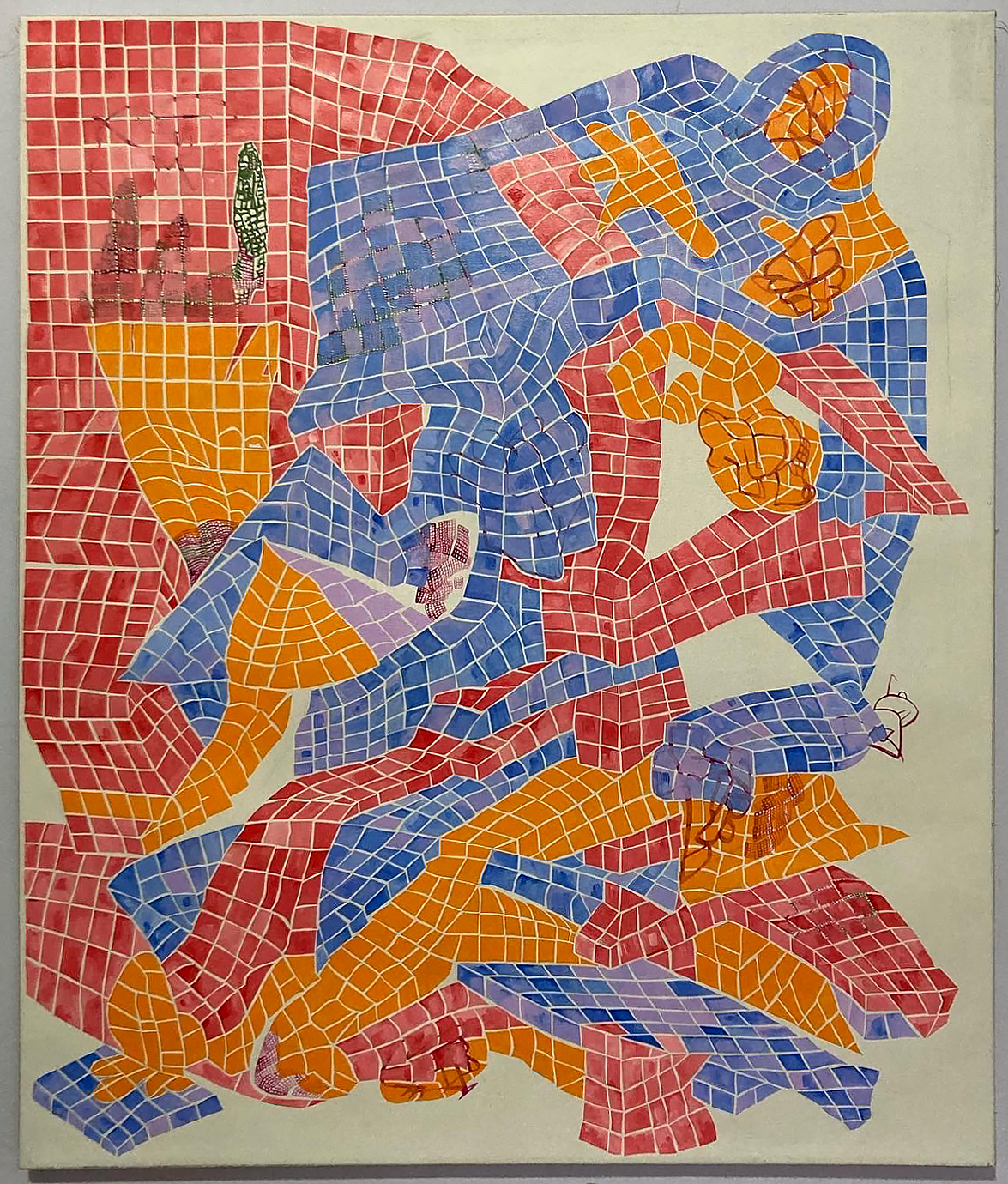 Mira Vista (6), 2022, Oil and acrylic on linen 30 × 36 in