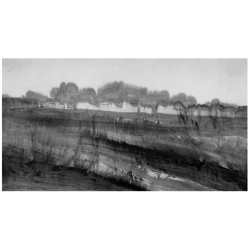 PRIMAVERA 1991, ink on paper, 83,7cm x 151,8cm