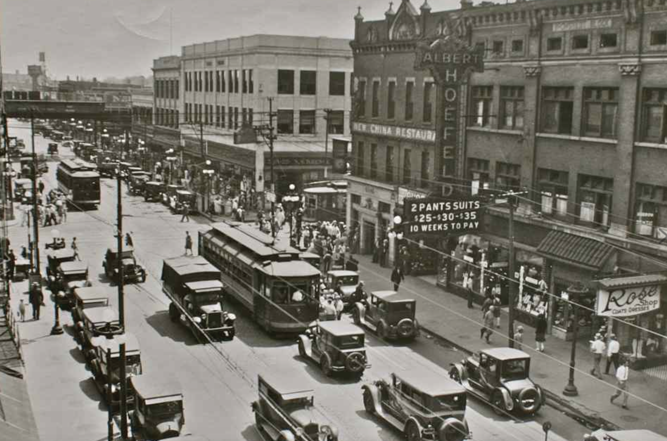 Halsted St, The Old motor press, Englewood-Chicago, 1929.