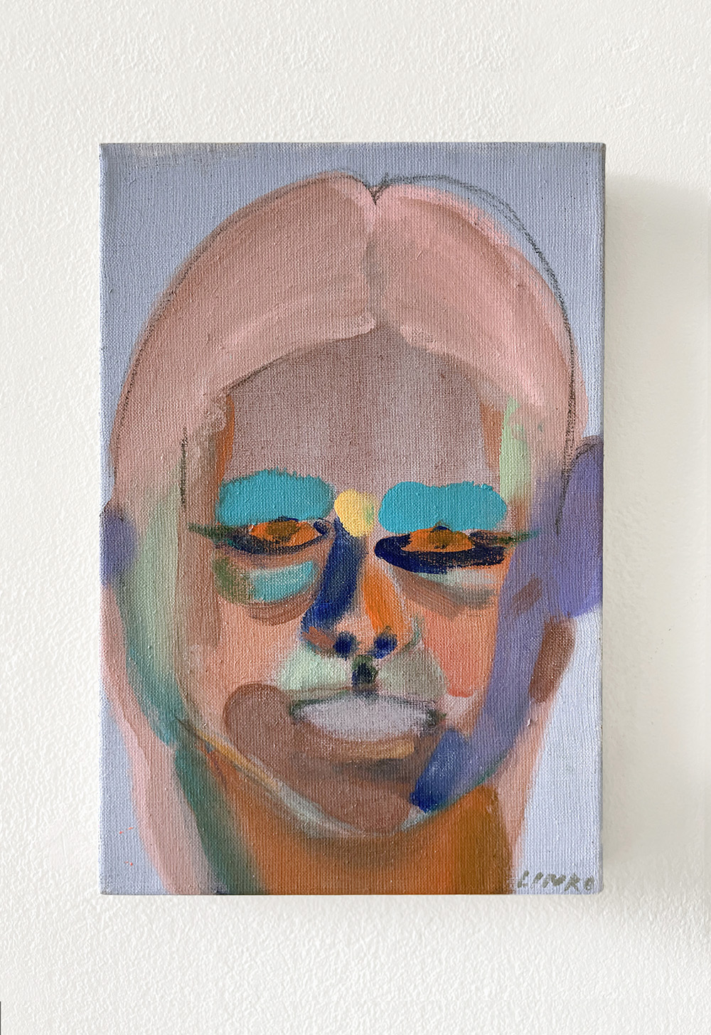 'Too Good for You' - Acryl paint and oil on linen, 33 x 22 cm