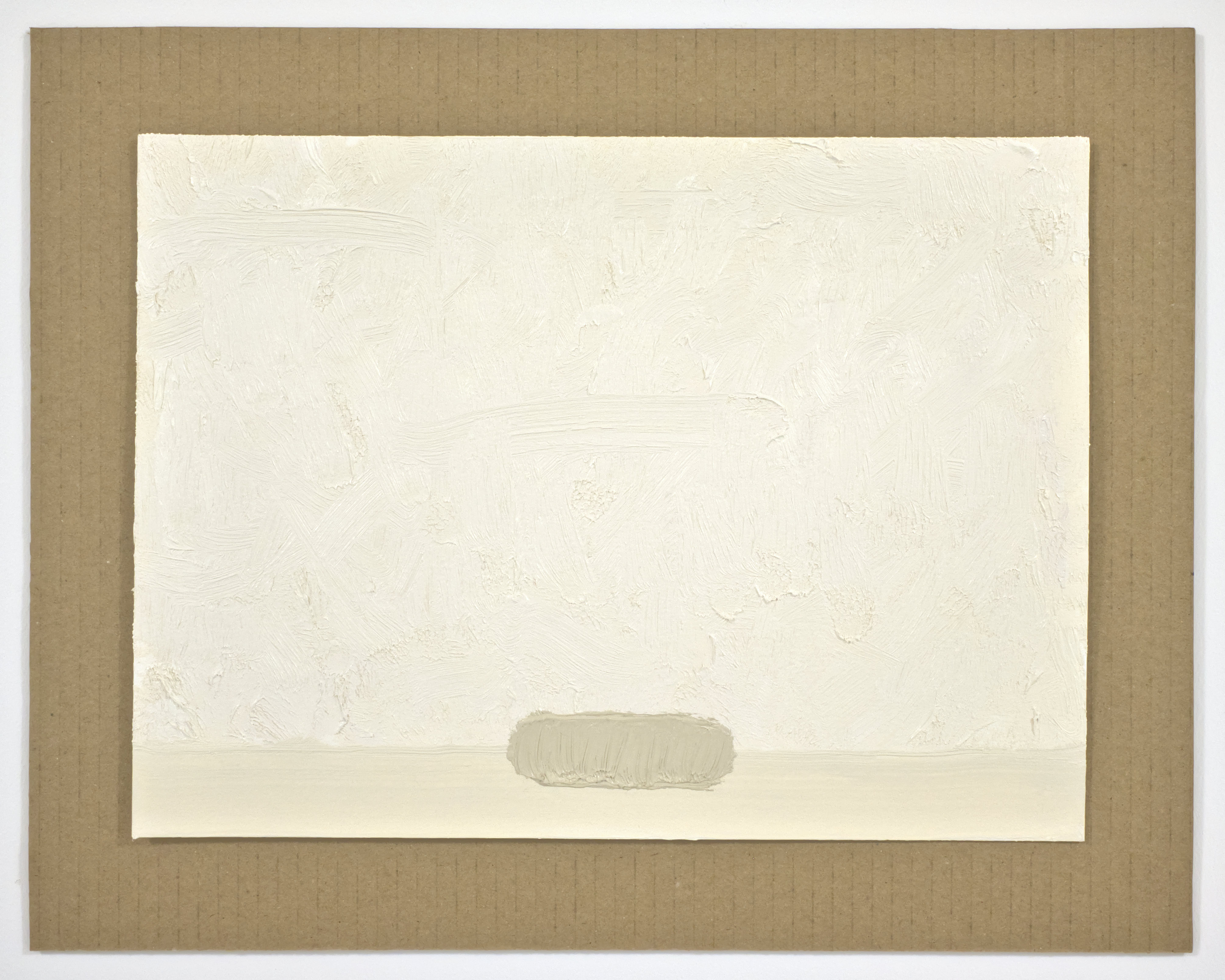 Sabun (Soap), 2019. Oil on paper, cardboard, 14 x 11 in.