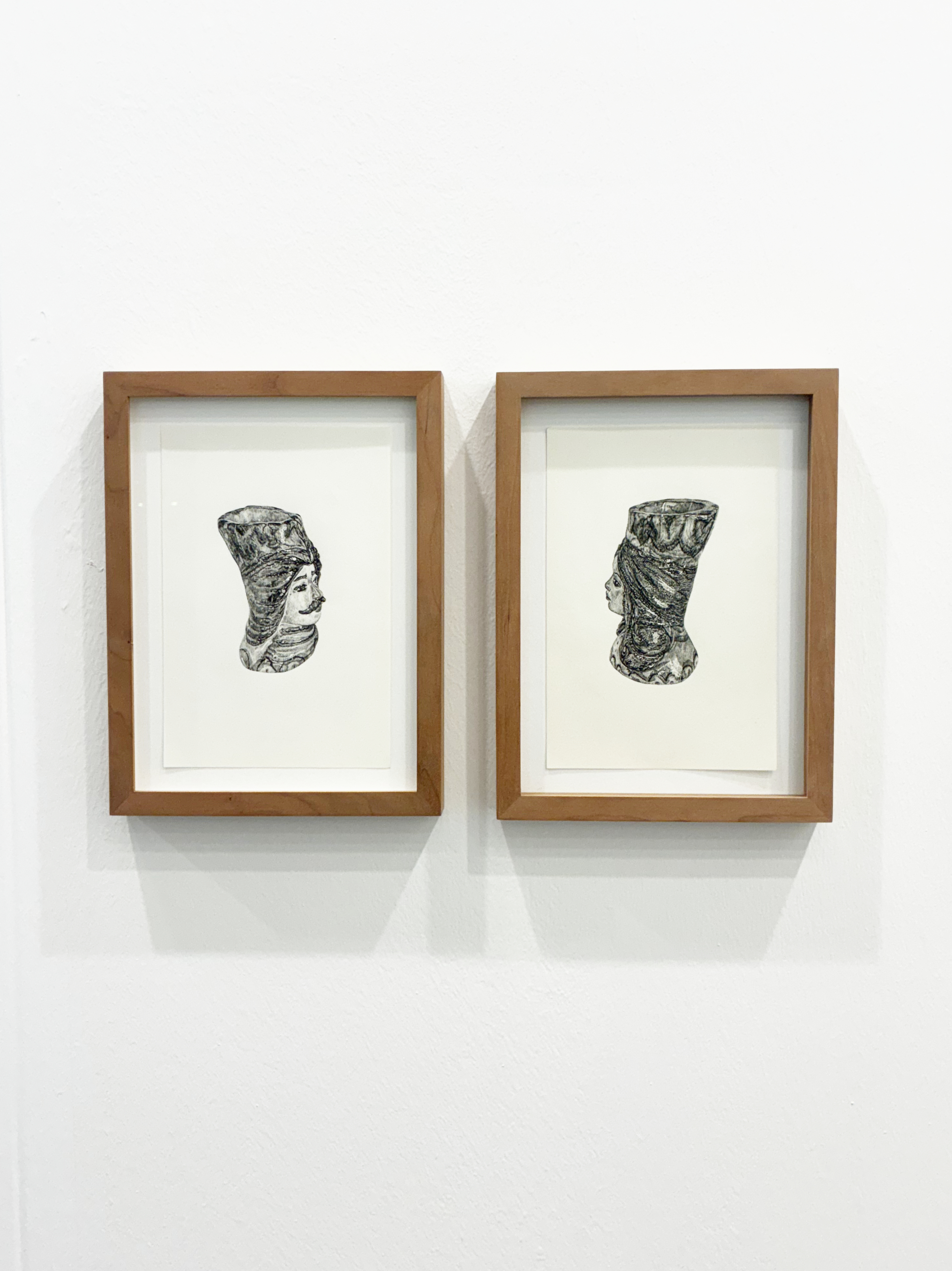 Giorgia Agnese Cereda, Archive of personal desires III, 2019 Rapidograph on paper 80 gr 20x14 cm  diptych