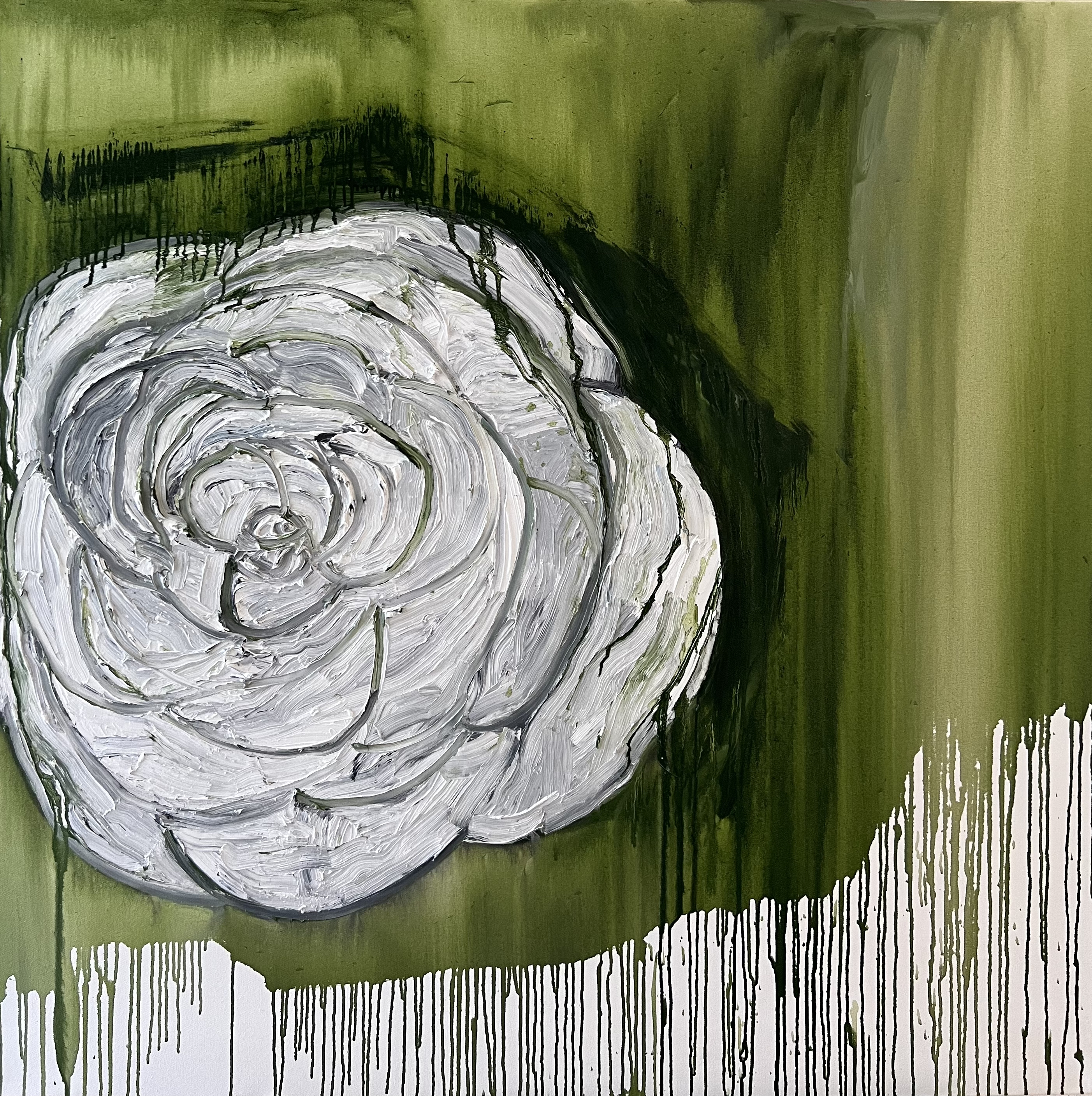 Greening World #10, 2022, Oil on Canvas, 48"x48" in