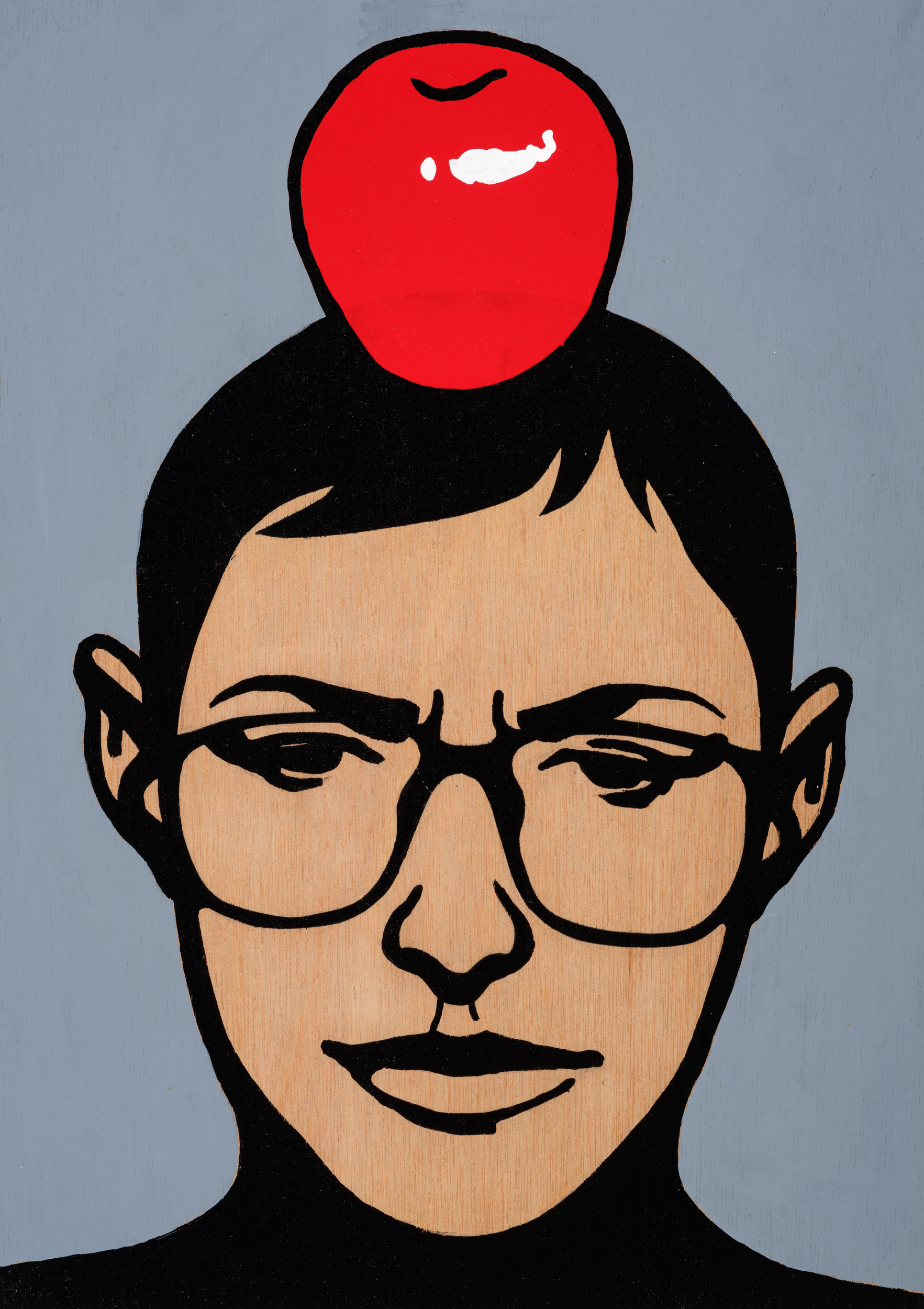 제목 미상, 2007, 나무패널에 에나멜, 51.5 x 36.5cmNo Title, 2007, enamel on wood panel, 51.5 x 36.5cm