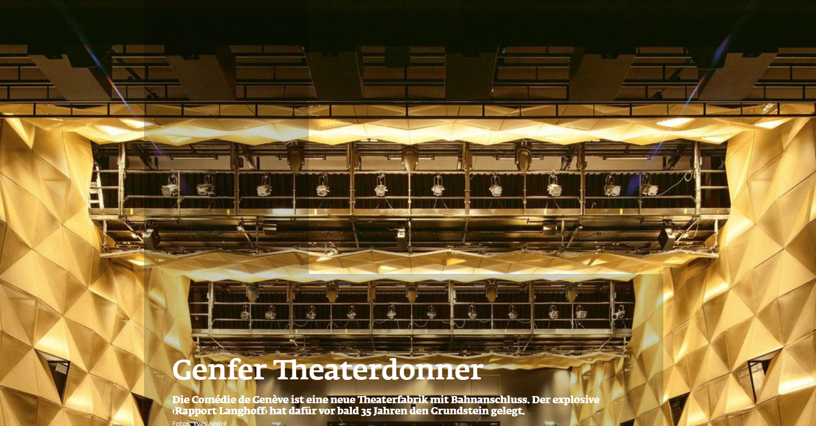 15/06/2021 - PUBLICATIONHochparterre retrace l'histoire du Théâtre de la Nouvelle Comédie de ses origines à son achèvement 