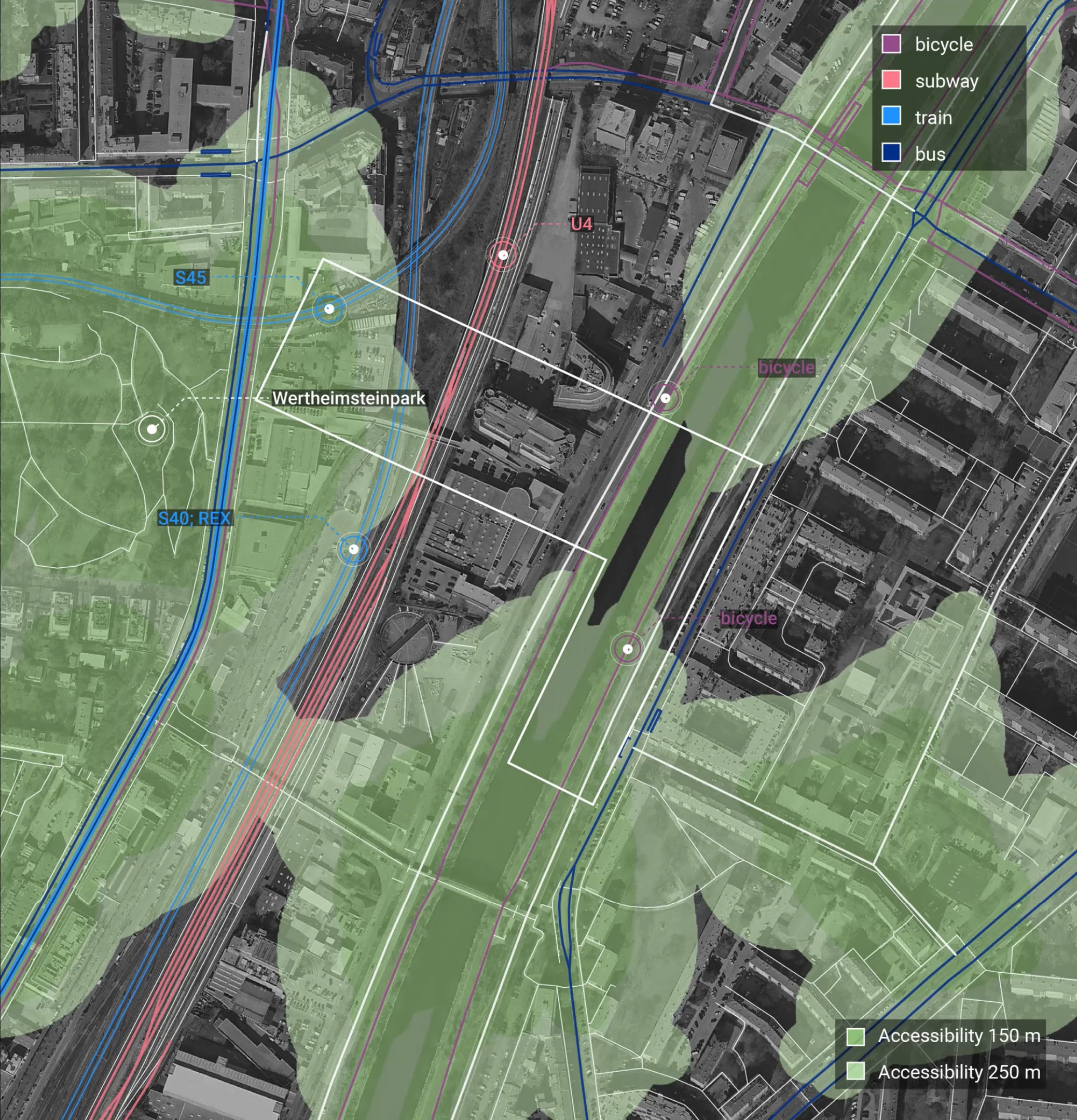major infrastructure; greenery