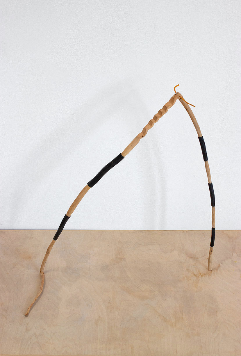 Measuring implement, Cherry wood, pigment, 26" x 21" x 9