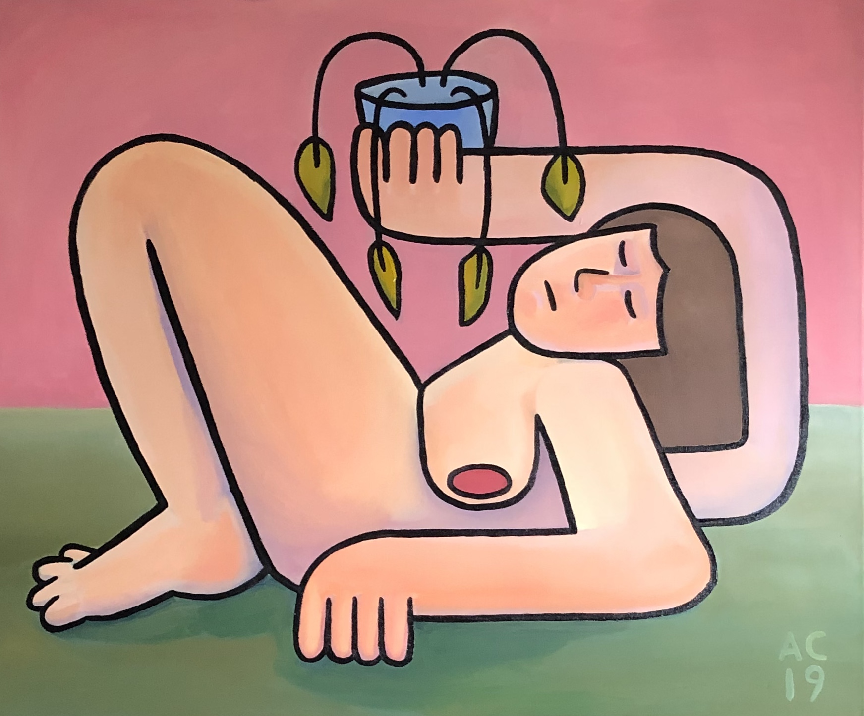 Temporary, 2019 Oil on canvas 36" x 30"