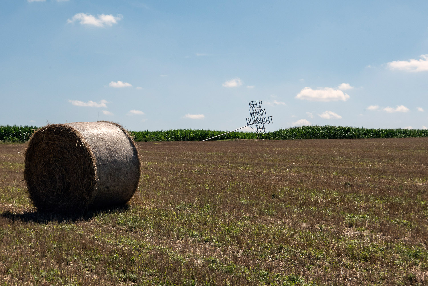 Work 054-2 : Keep warm burnout the rich (stabile), (2017).