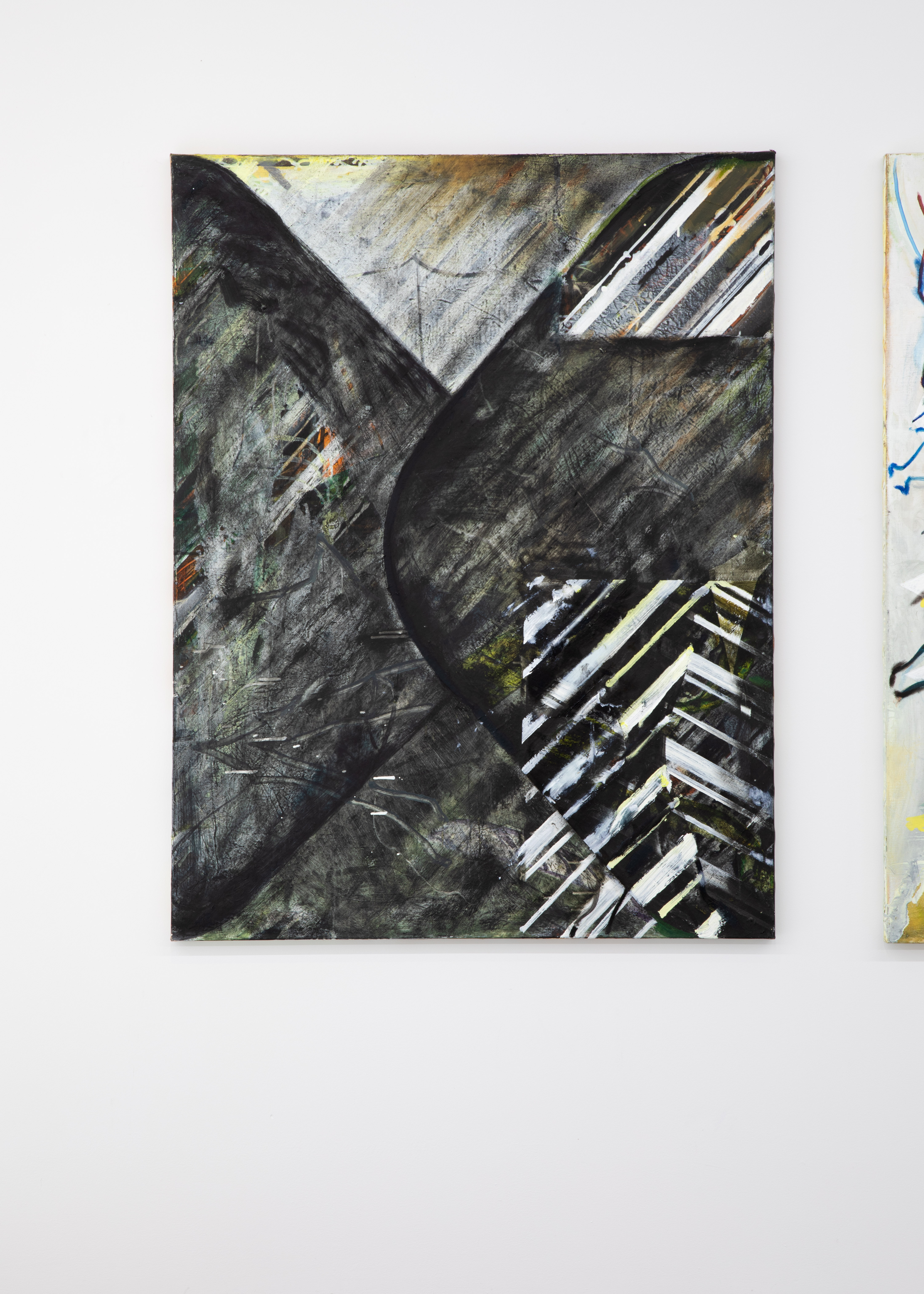 'Untitled', Oil and enamel on canvas 130 x 100, 2025.