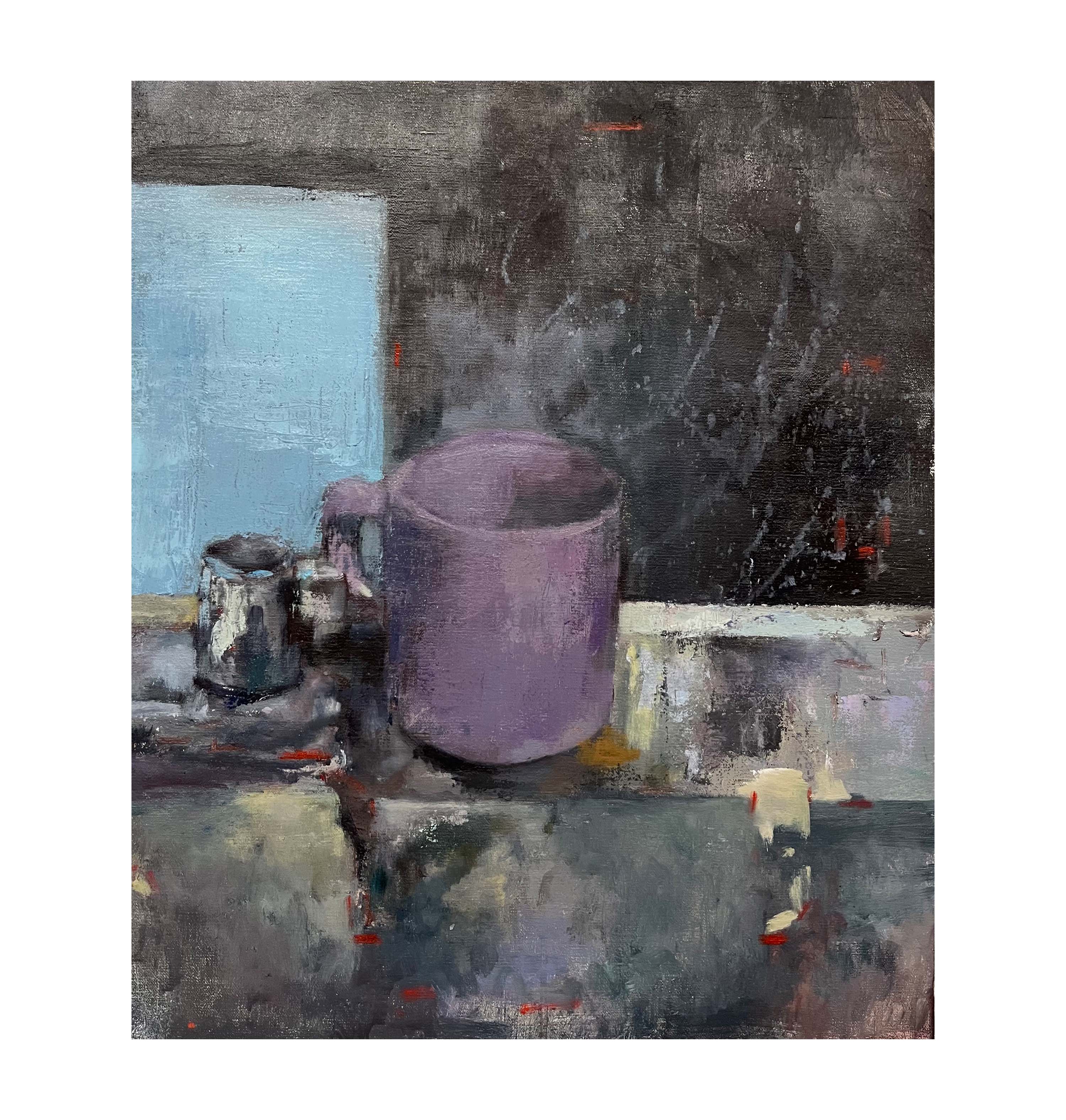 The Cup Dilemma, Oil on Linen, 2023, 16 x 20