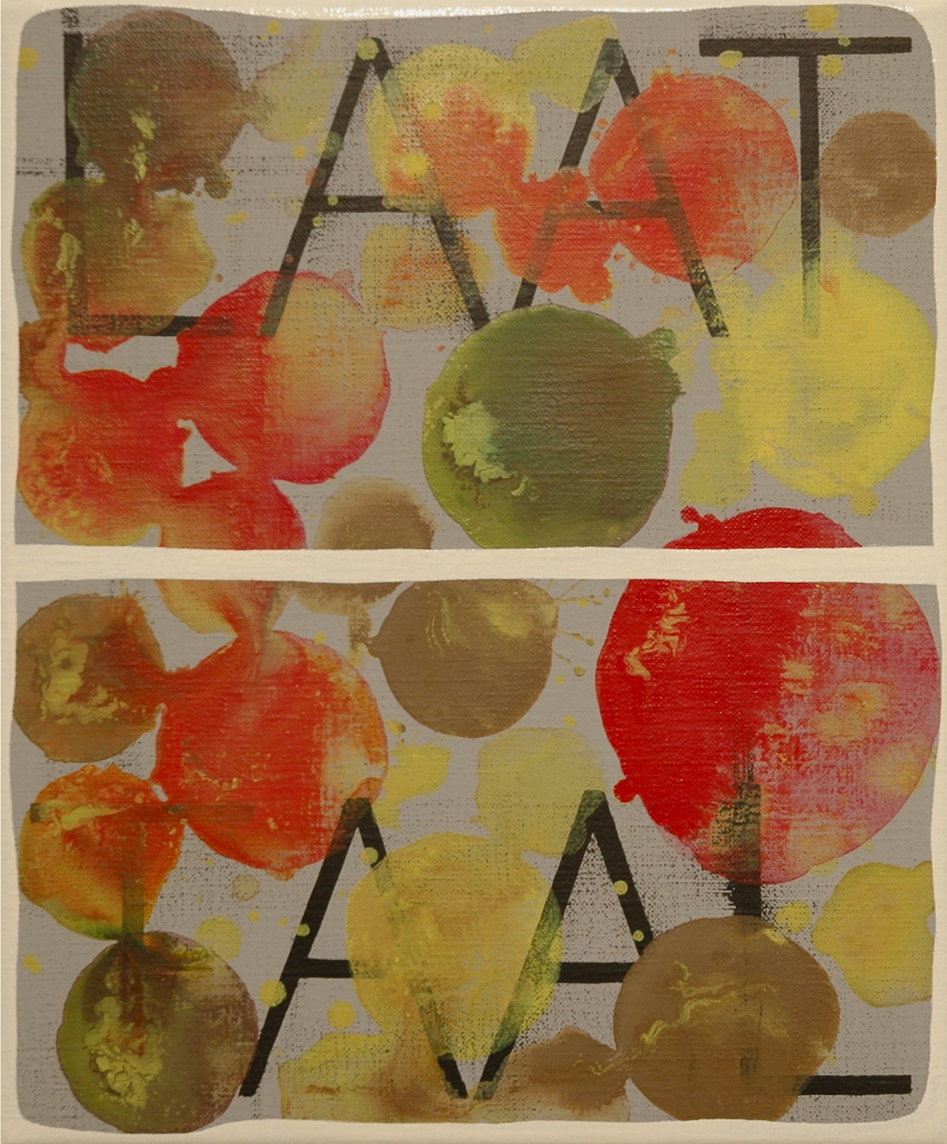 Untitled 2008, acrylic and alkyd on canvas, 30 x 25 cm, private collection