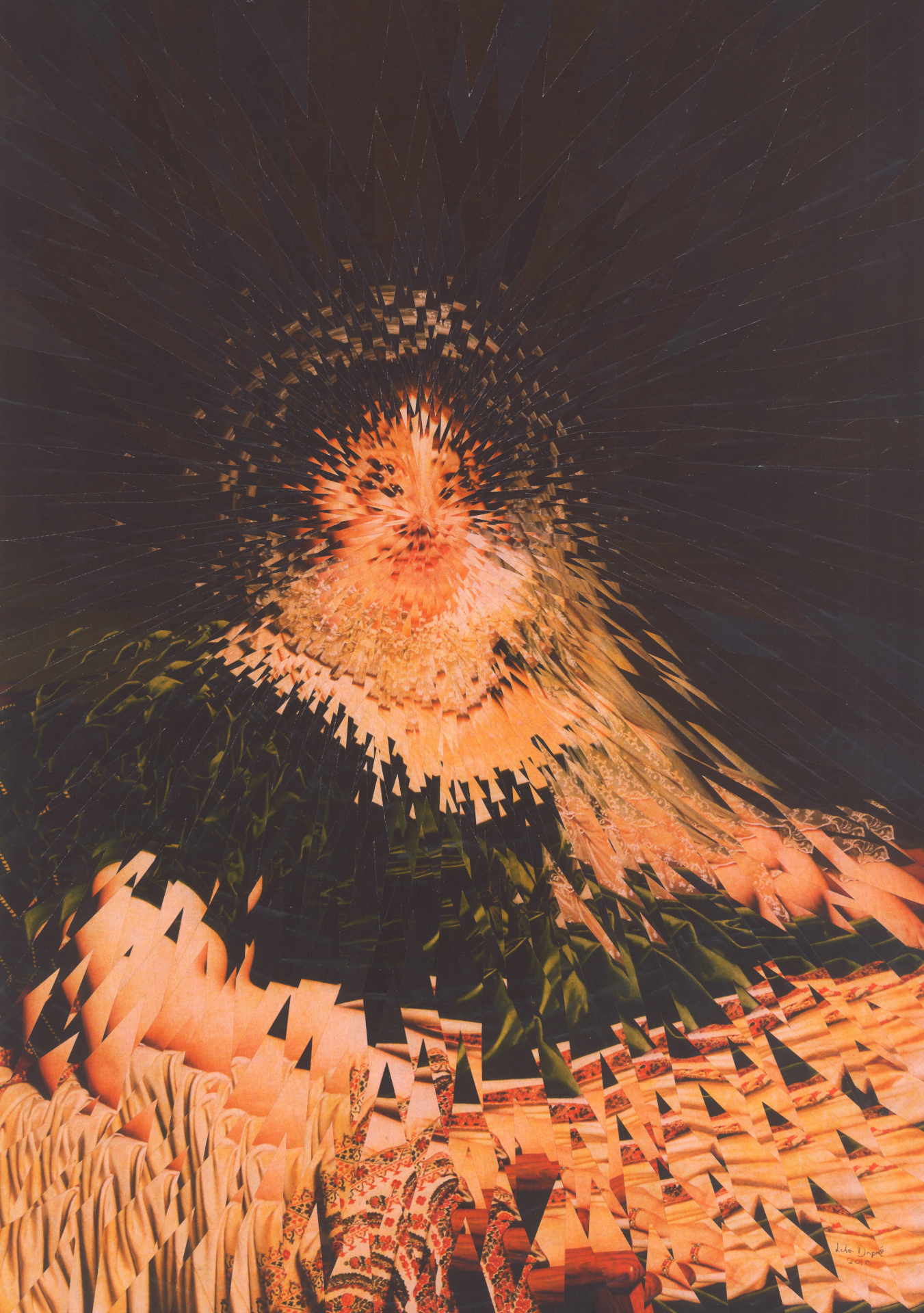 Exploding Ingres, 2010, 11.6 x 16.5 inches