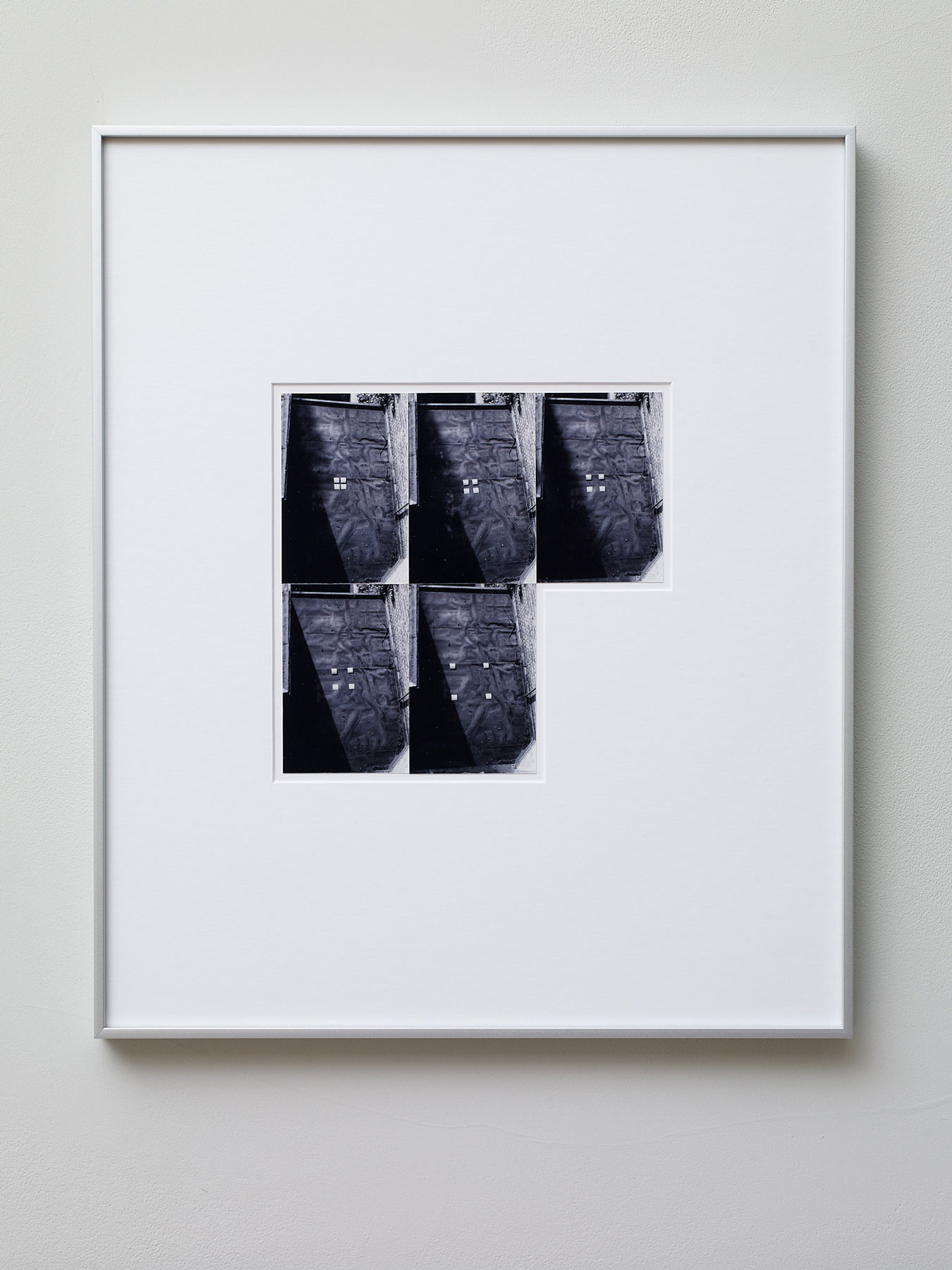 Joëlle Tuerlinckx Photomontage 'PLAN B – série b' (#1) (4 Carrés, ombre/soleil, 1976), 2021 Photo: Stephen White and Co