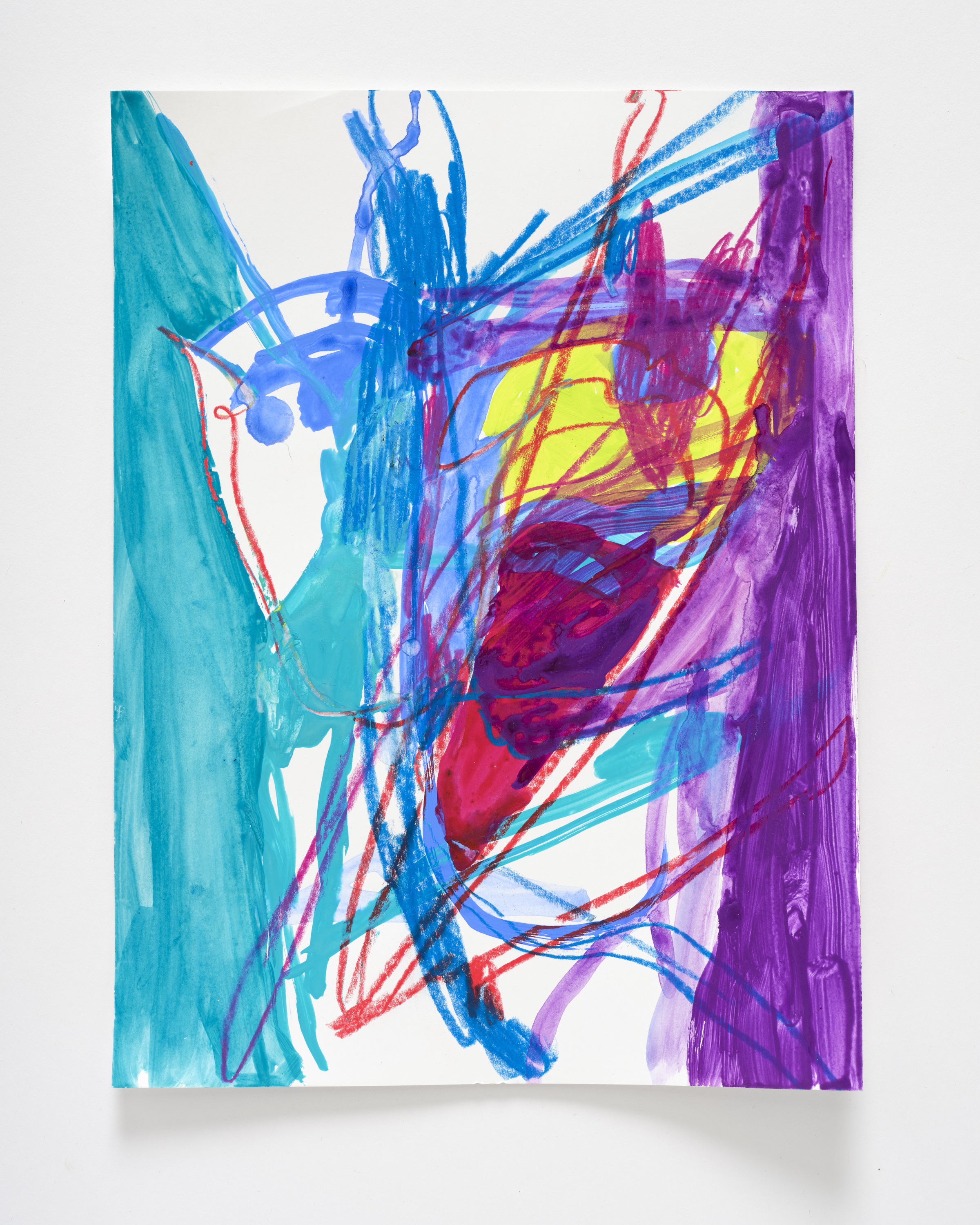 Bark, 14 x 11", Gouache on paper, 2024