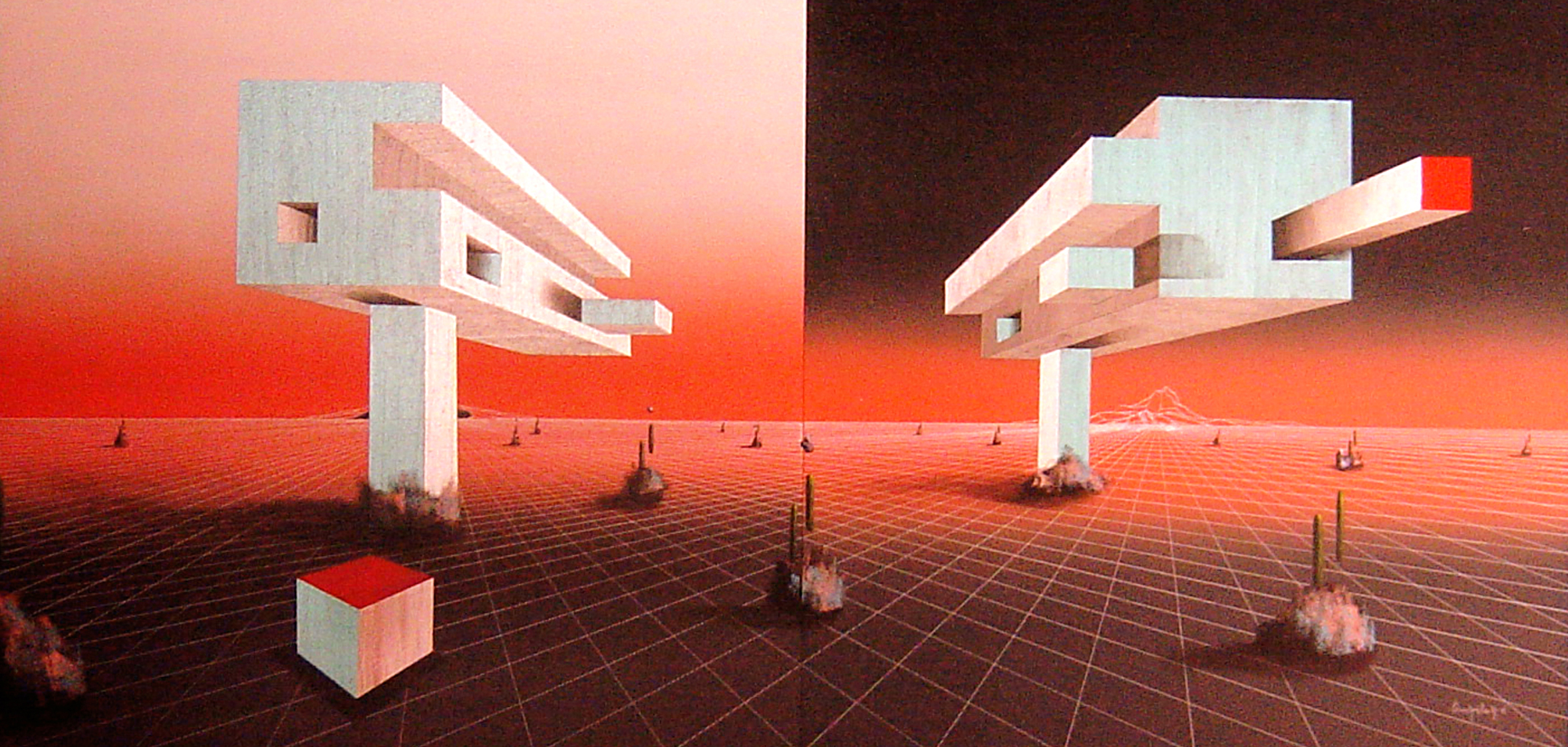 Life And Death Of Red(60 x 120 cm)