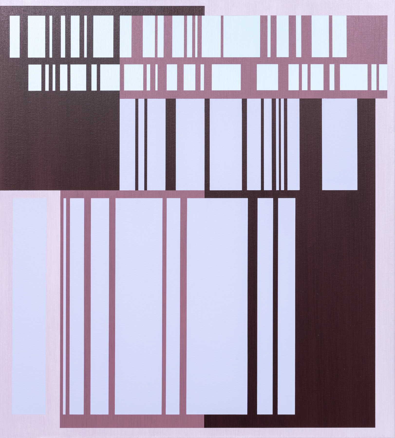 Approaching Capacity no. 16. Acrylic on canvas, 102 x 92cm