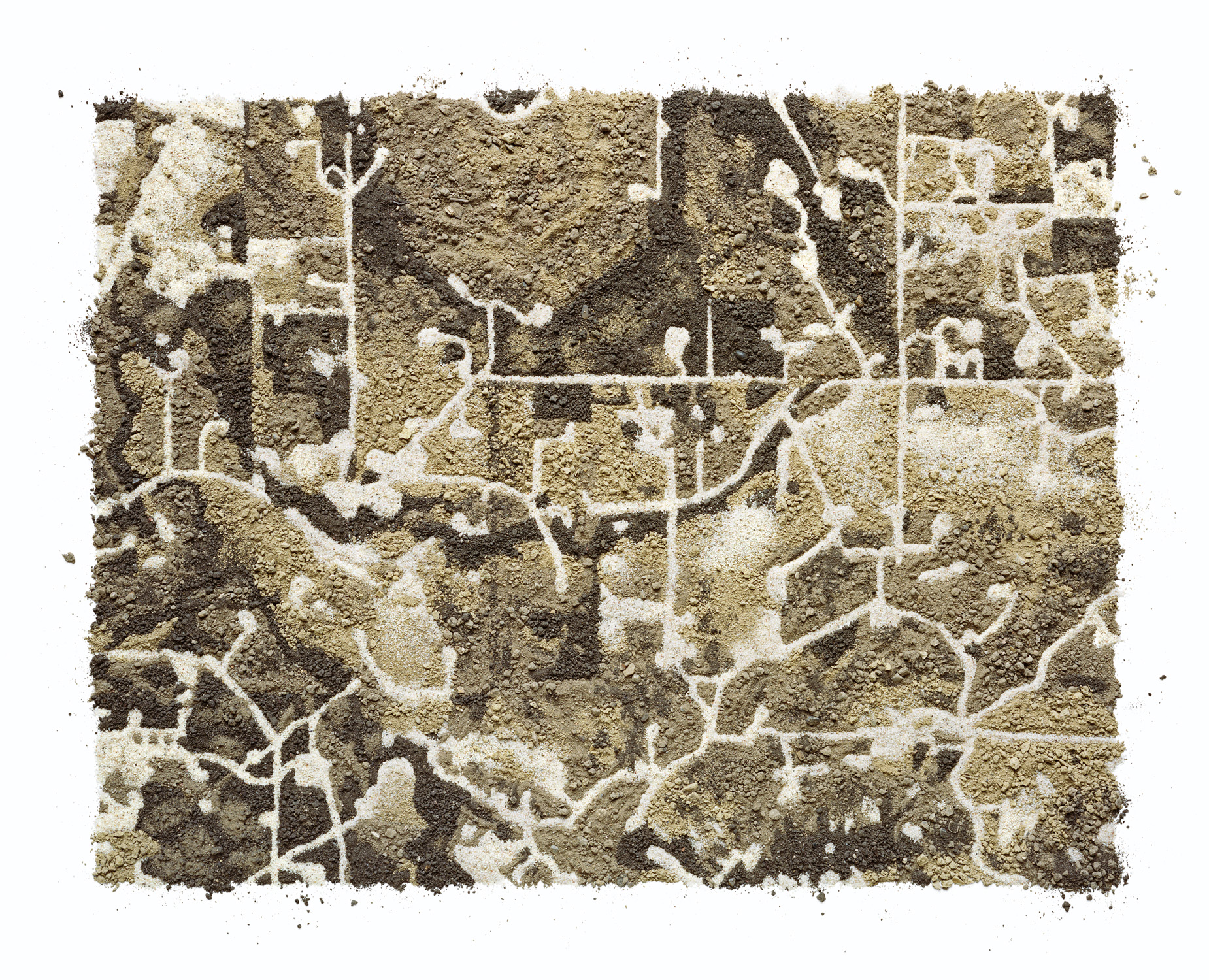 [Notes on Hydraulic Fracturing 3, 2014.   Digital c-type print, 37" x 30”]  