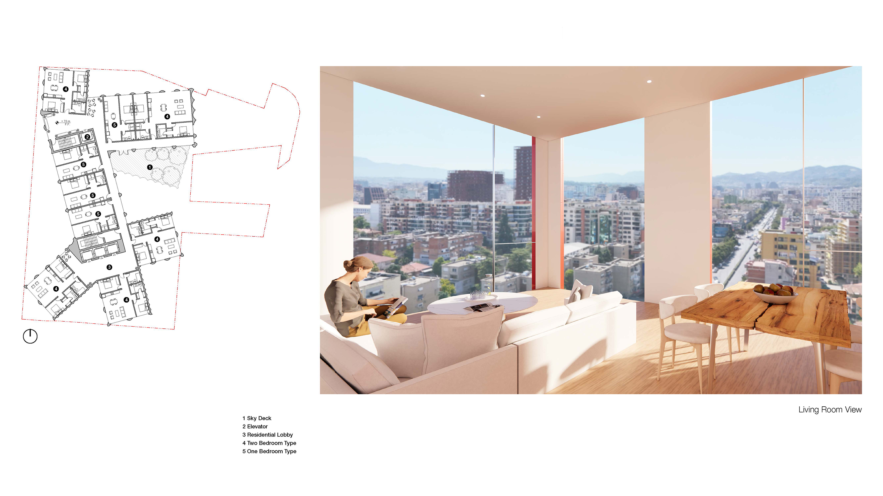 Rendering Living Room View