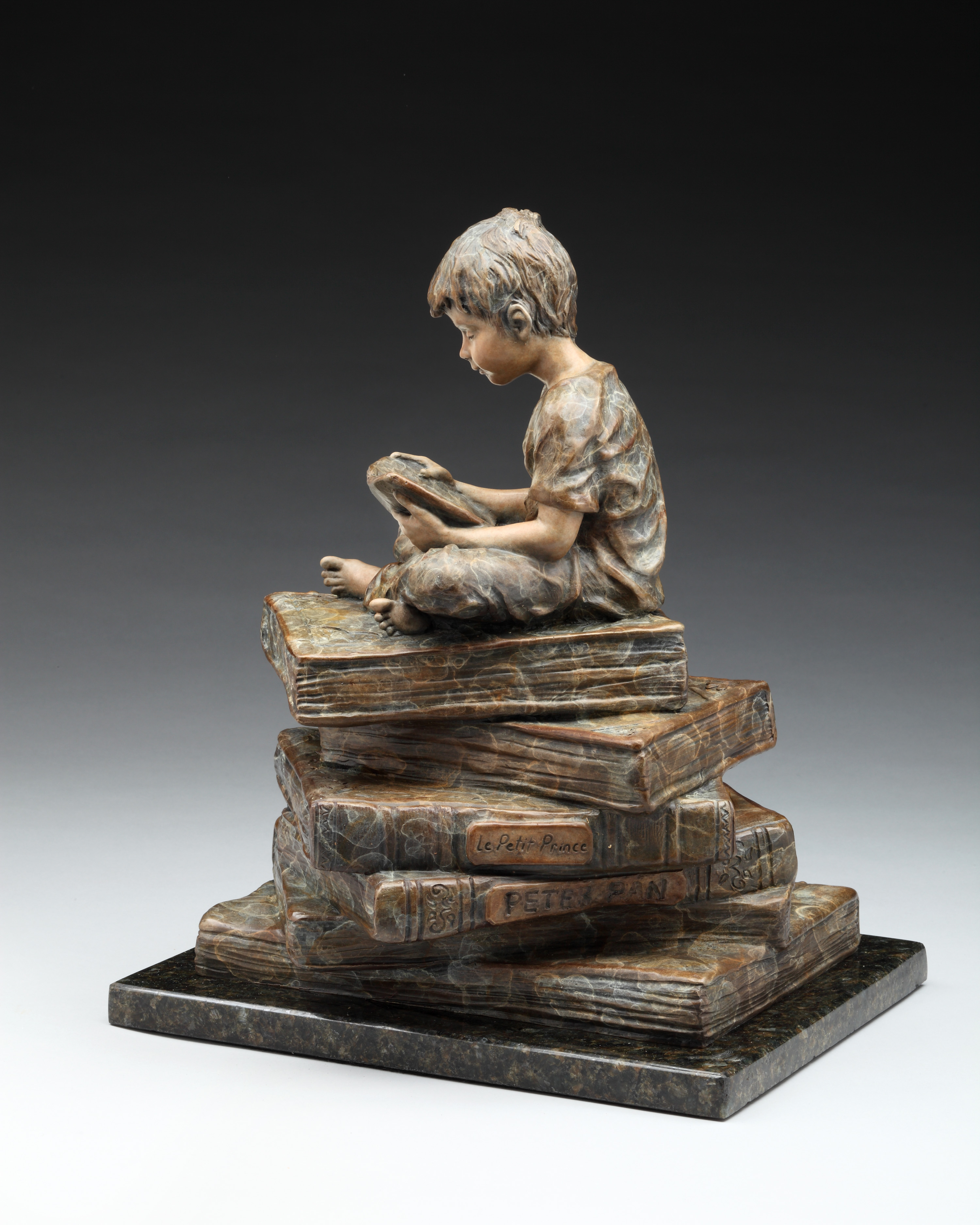 Lifted by Literature Boy Full Left View by Angela Mia