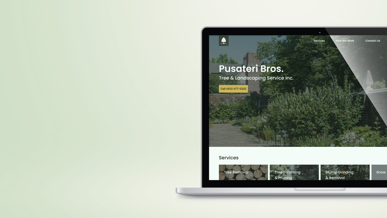 Open Pusateri Bros. Landscaping case study