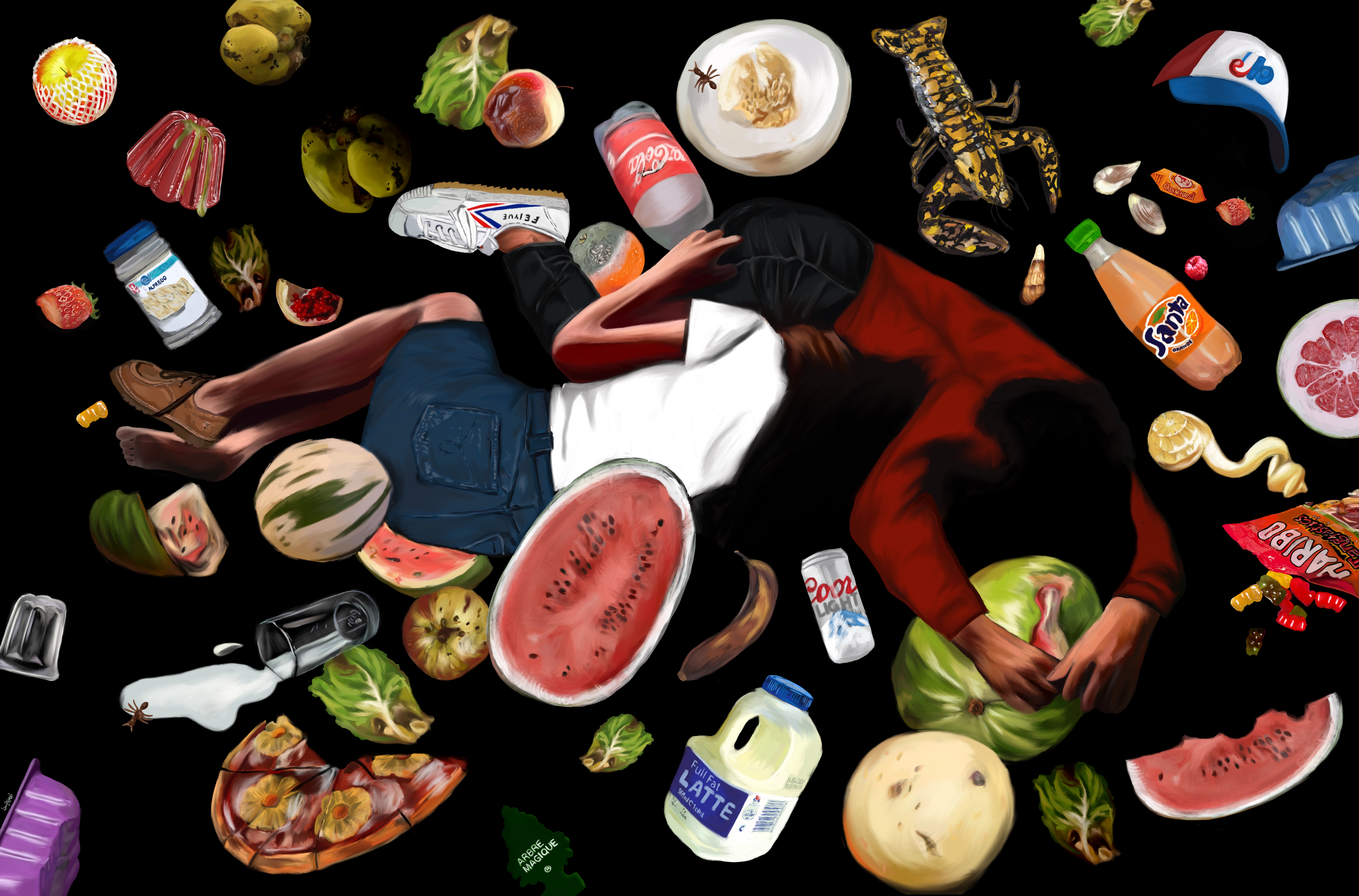 AMONG LEFTOVERS, 248X164 CM, 2021