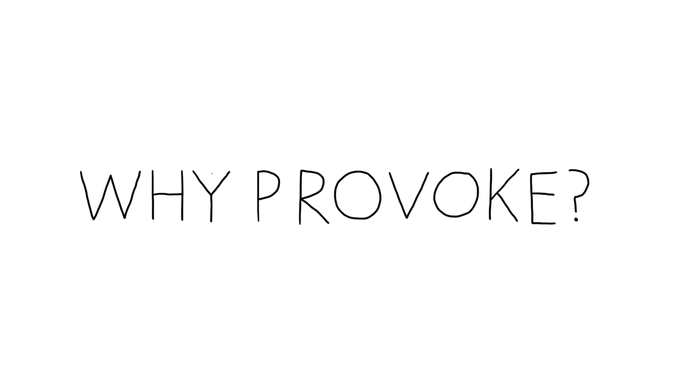 Why provoke? Let's unsettle technology and human rights