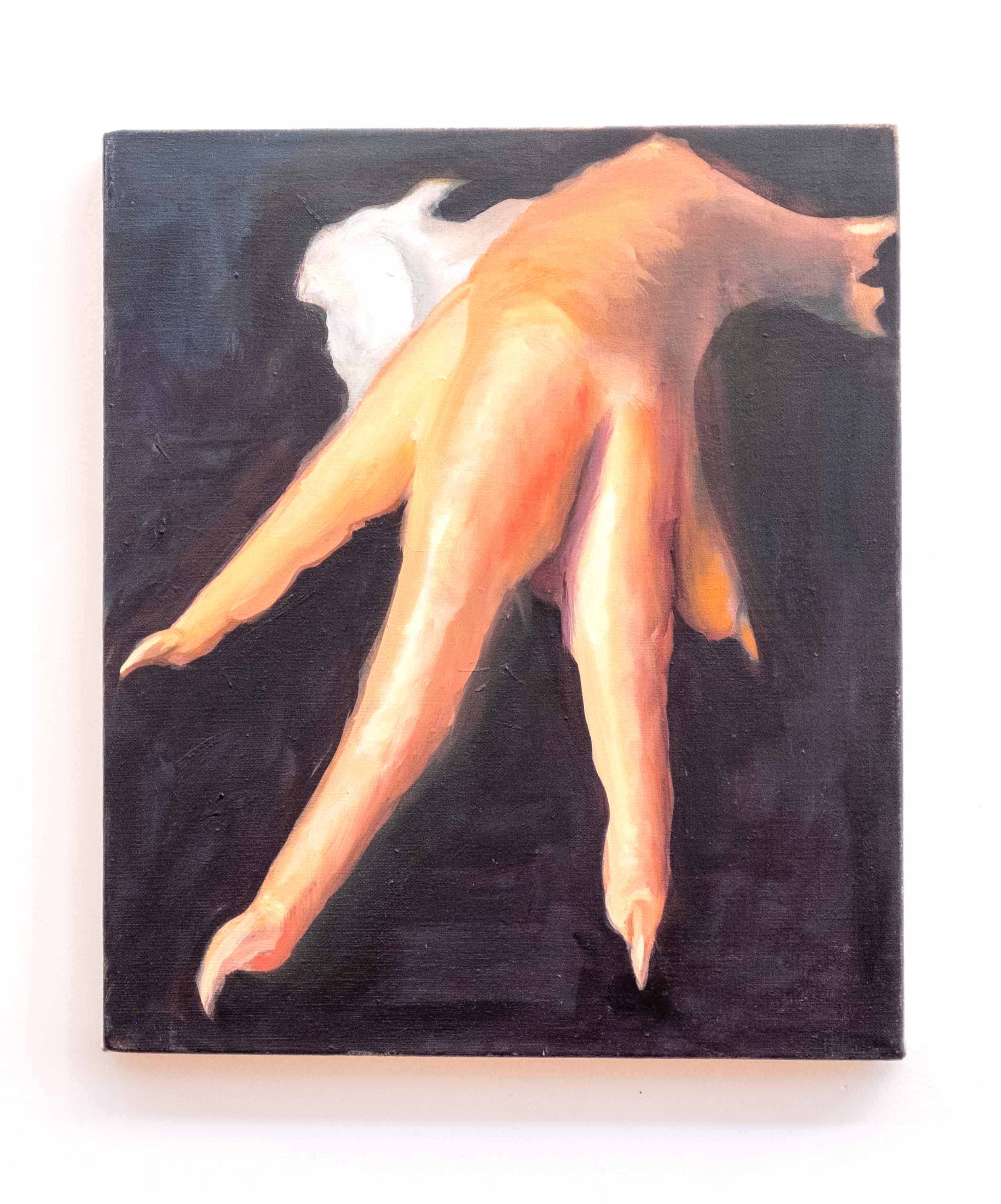 Untitled (from the Chicken Series), oil on linen, 14 x 12 inches, 2019