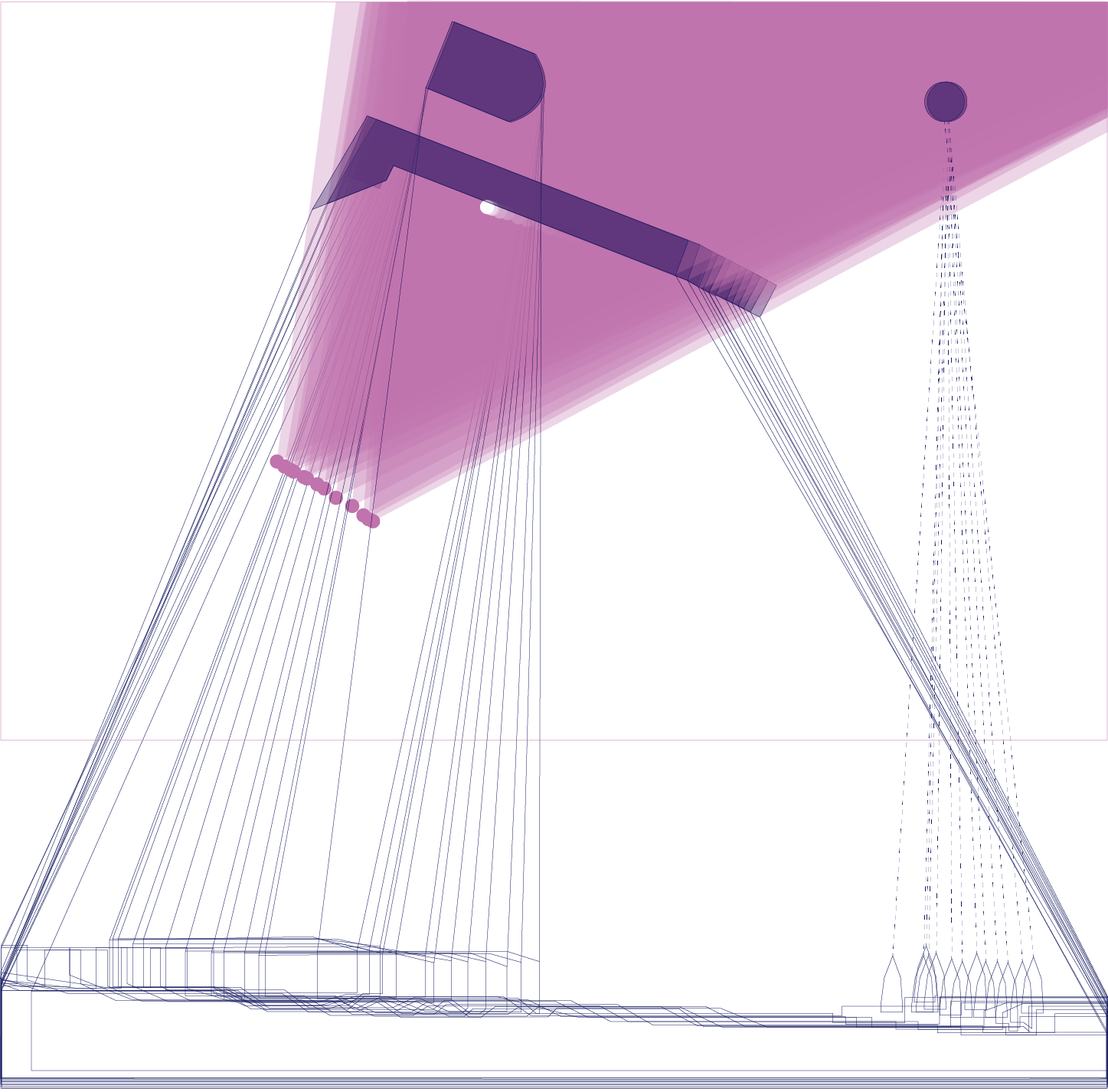 Since the objects are easy to identify and can also be marked on the map, I chose the medium shot buildings for trajectory analysis. Locating the church, concert hall and center point of the view, I superimposing a six-sec-ond visual trajectory.  speed : 35-40 km/h 