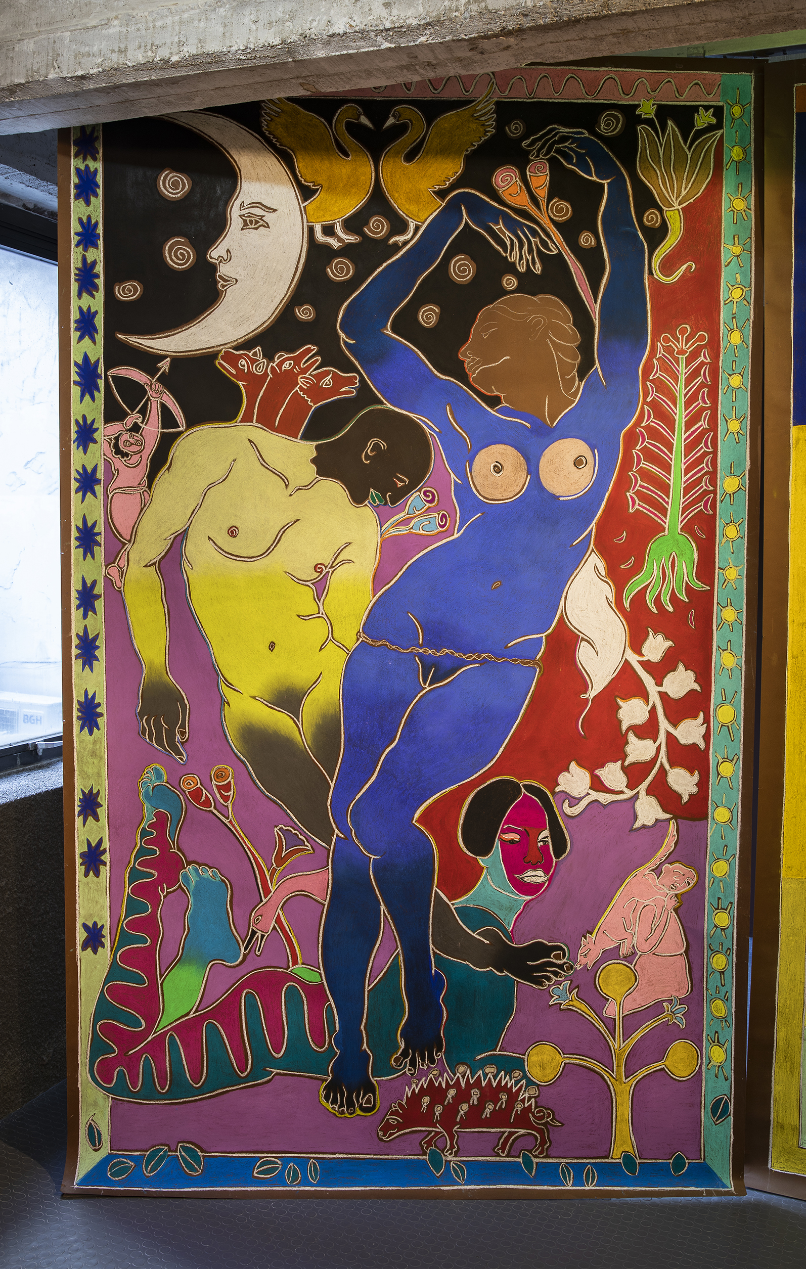 Sin títuloTiza pastel sobre papel246 x 150 cm2025(No disponible)