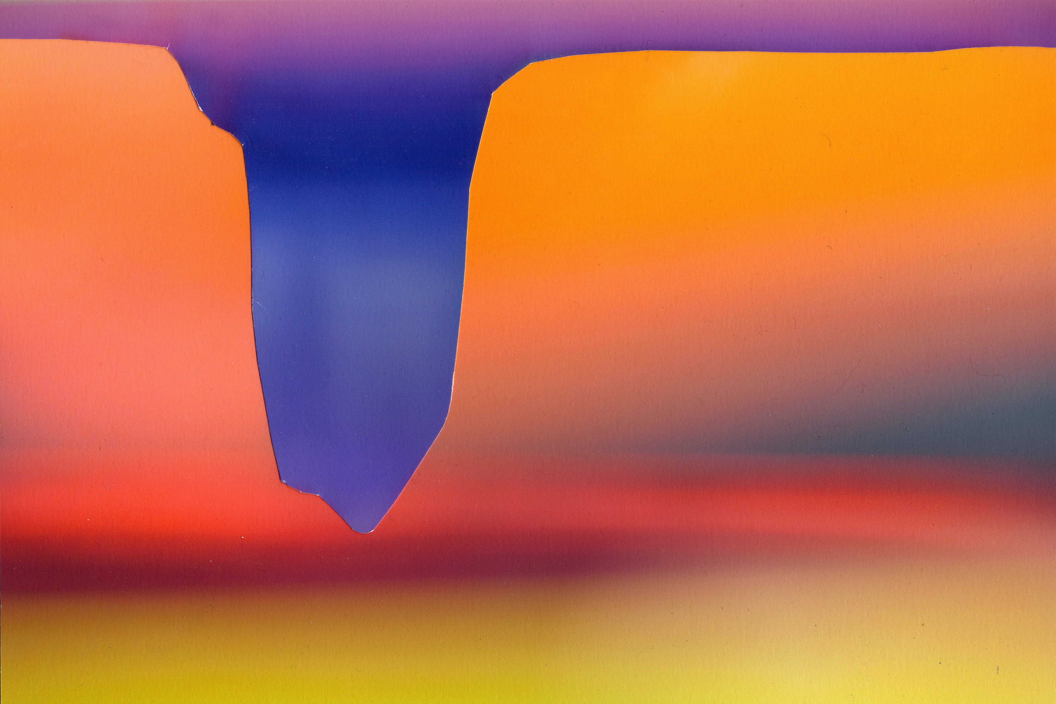 Purple Drip, 2023, photomontage of giclée prints, 30 x 20 cm