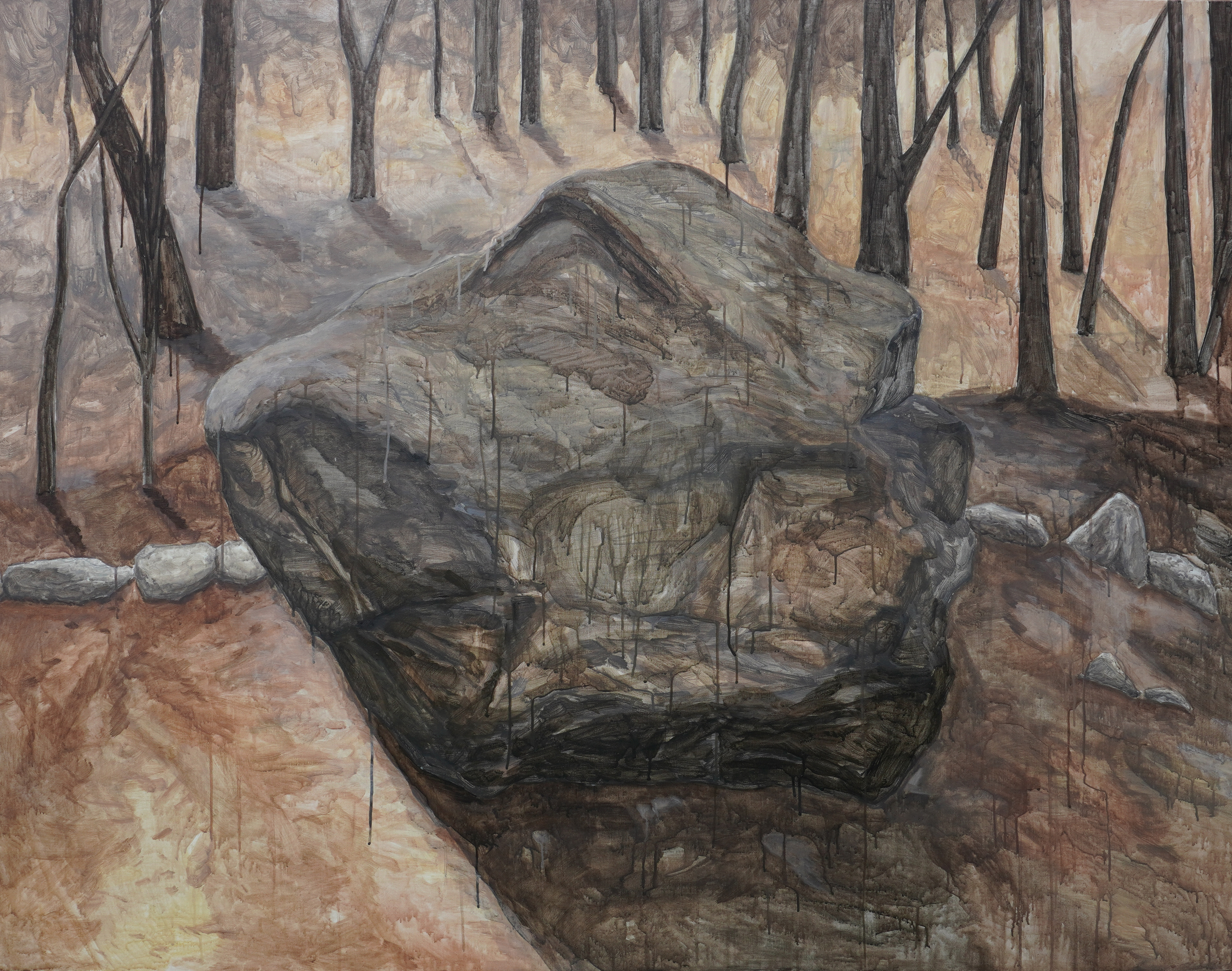 믿음의 돌 A stone of faith_acrylic on canvas_130.3x162.2cm_2022
