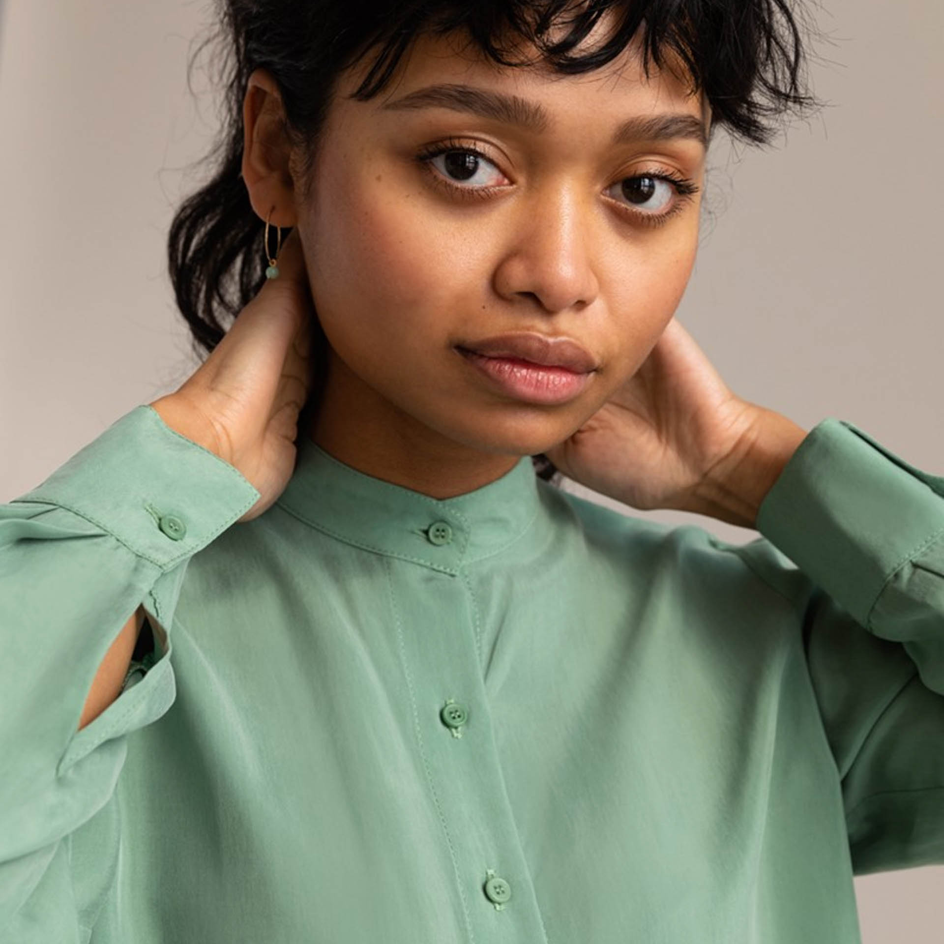 Product Development. Cupro Blouse for dariadéh. Image by Kauf Dich Glücklich