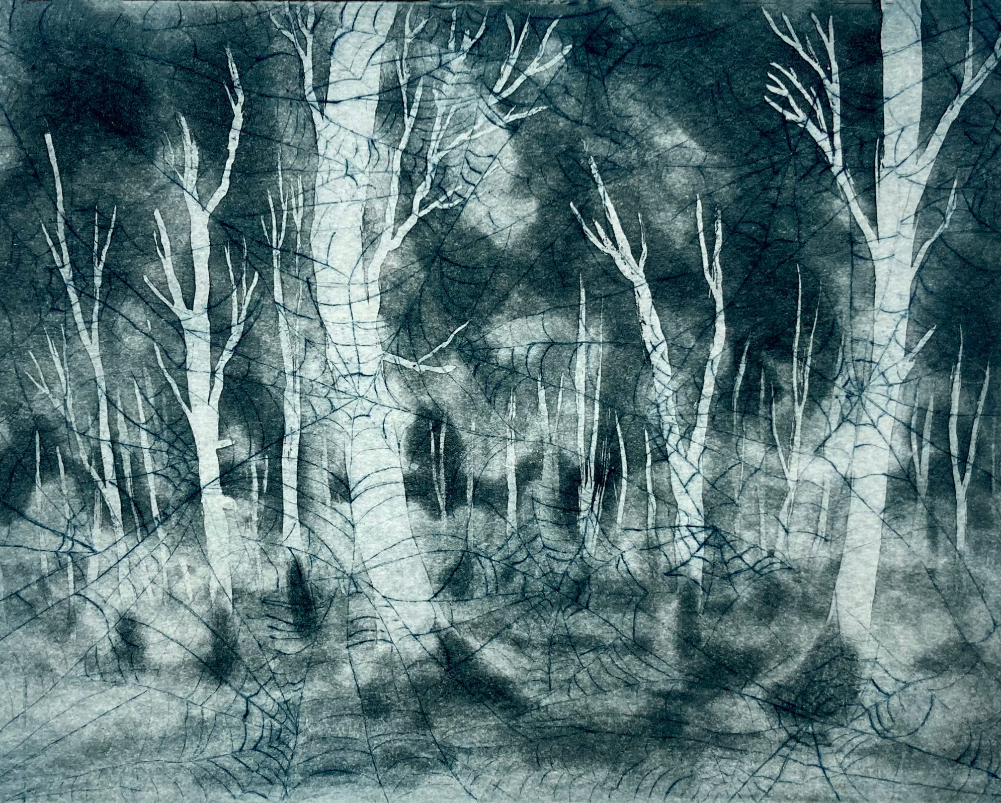 Untitled, 2022. Aquatint and drypoint etching, 10x15 cm