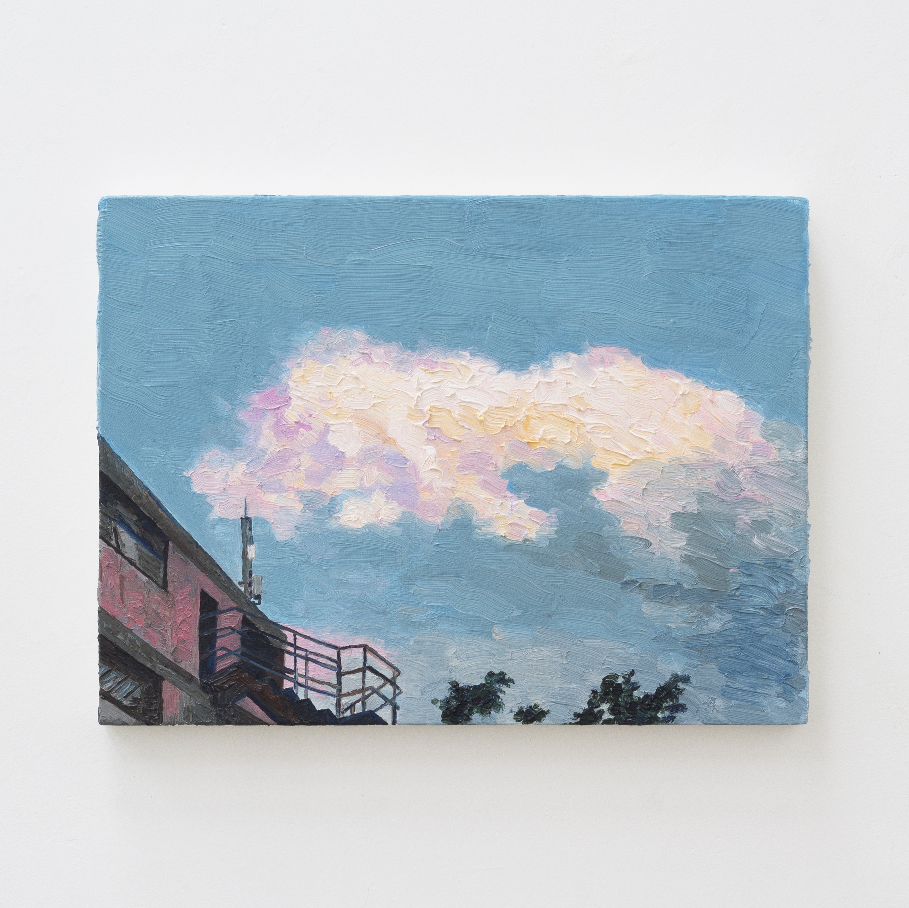 Nuvem rosa, 2023&oacute;leo sobre tela30 x 40 cm