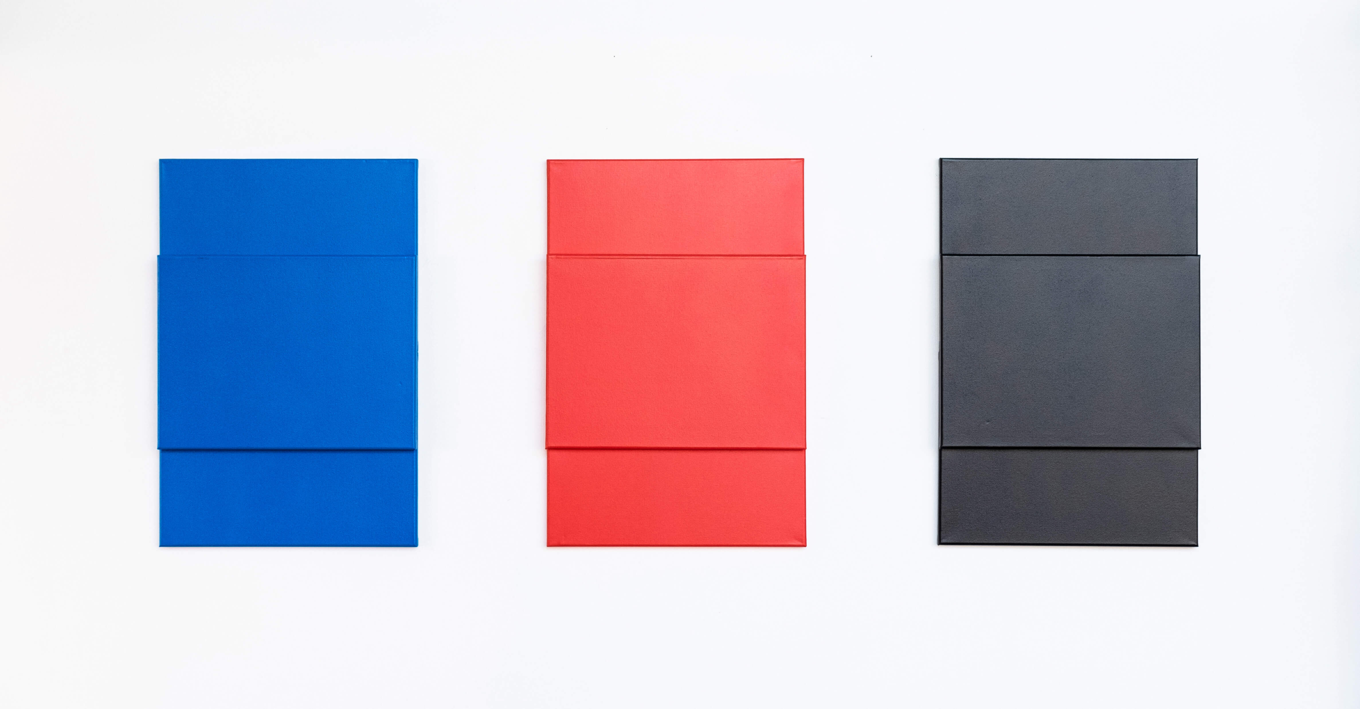 Units 41-53, 2020 (spaced), Enamel on canvas, 24 x 16 in (per work)