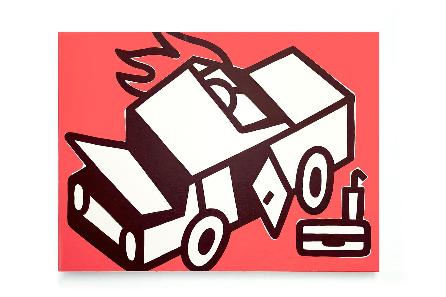 Car Fire 16"x 20" $500