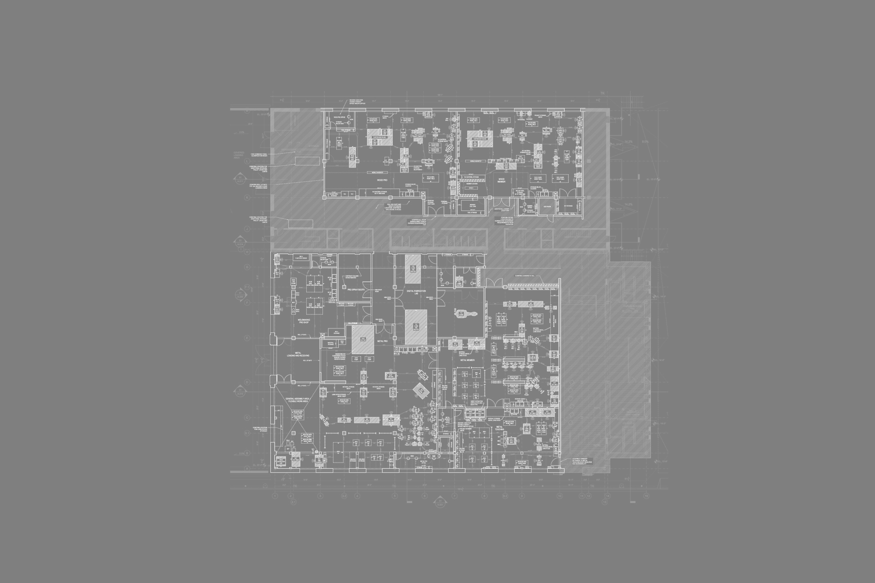● Shop plan studies / Powerhouse Arts / Davies Toews Architecture / Role: Project Manager / Brooklyn, NY (2015-18)