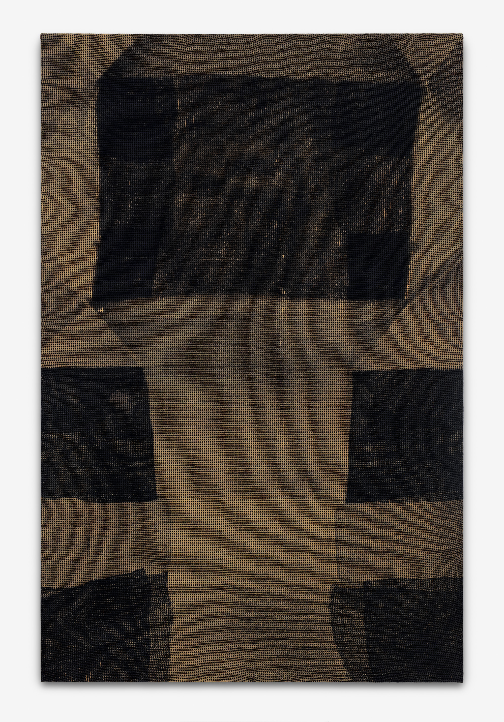 untitled, 185x120cm, dye and bleach on mesh fabric, 2016