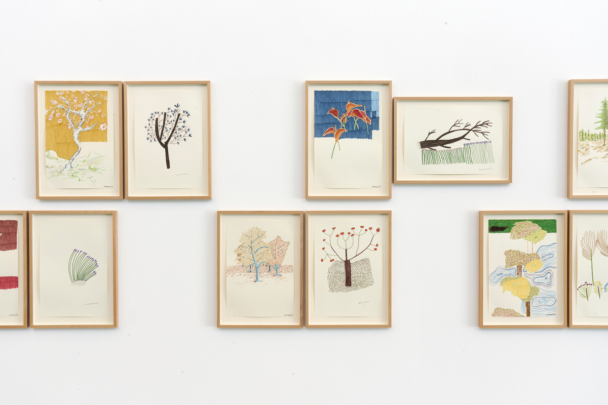 Kemang Wa Lehulere, ERF 1 - 18 (2019 - 2021) | ink on paper, 51 x 37 cm each (framed)