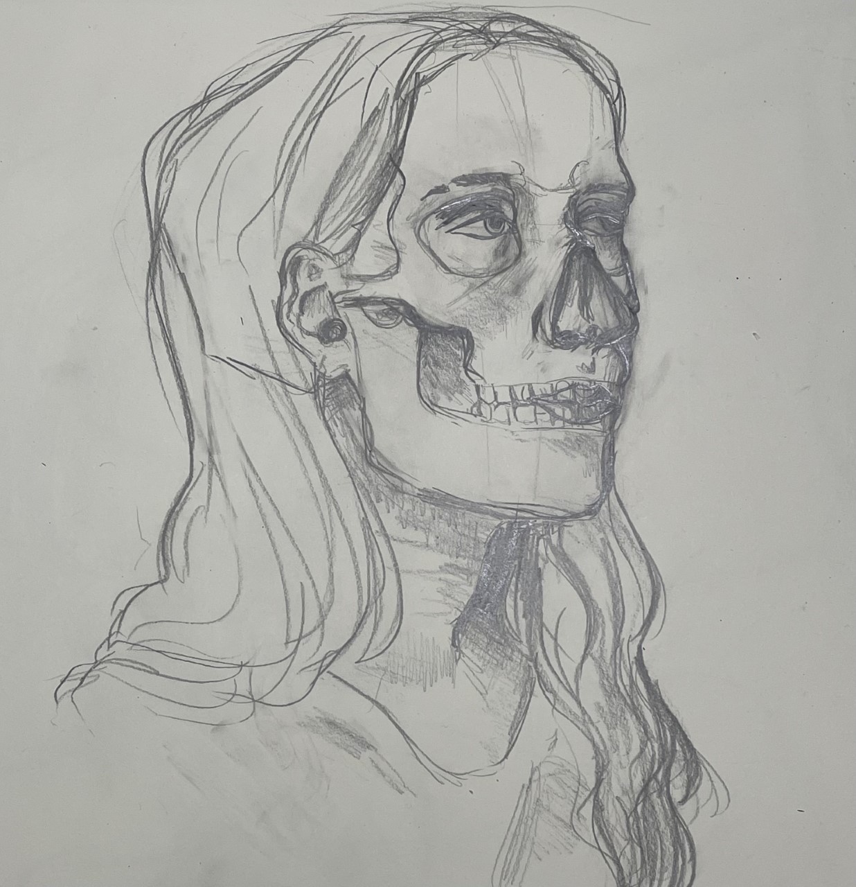 Richard McMillan, Untitled, Graphite on paper, 2021, ART-106: Figure Drawing