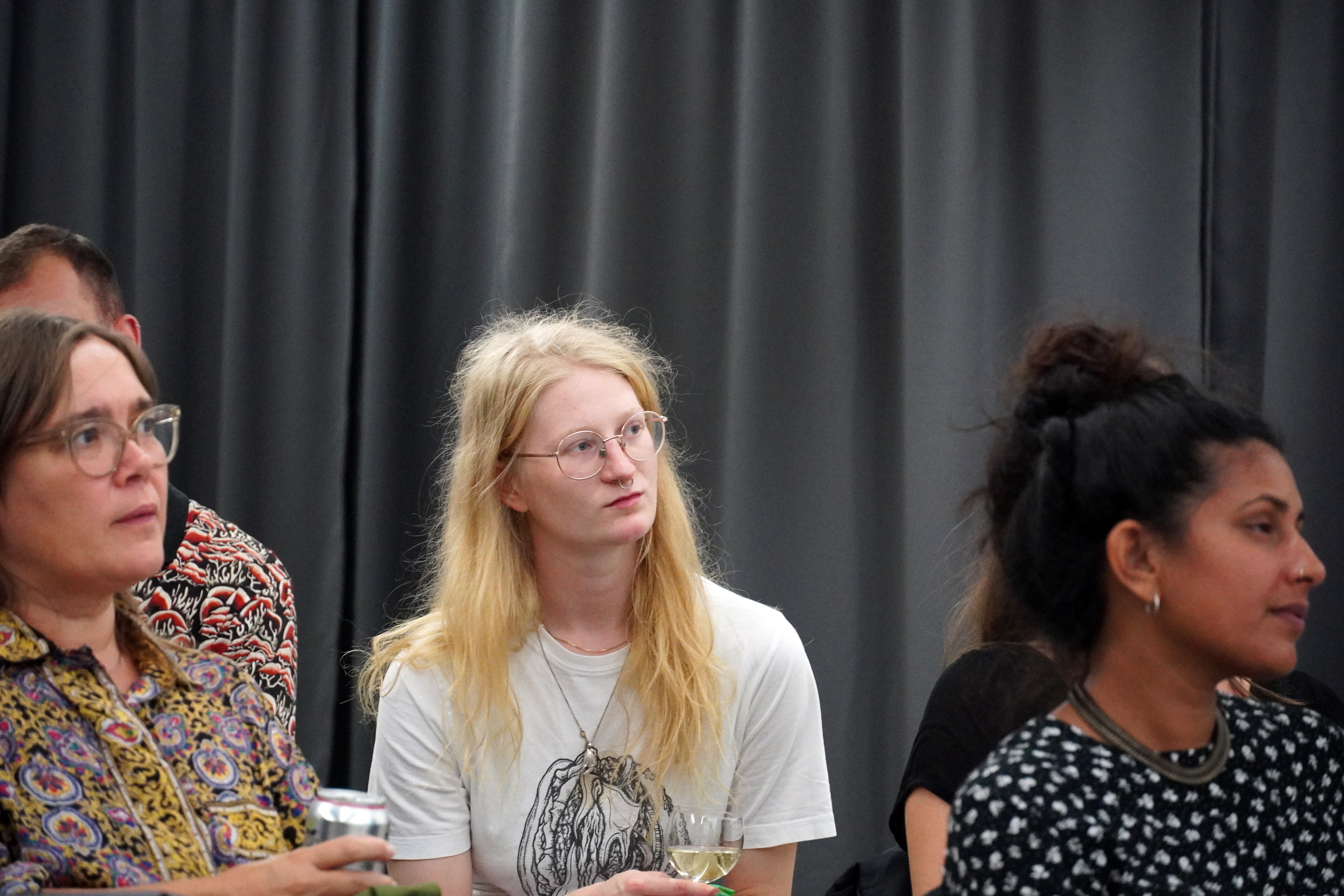 Documentation of Film Screening and Talk as part of Becoming Plant by Grace Ndiritu, Kunsthal Nord, Aalborg, 2021 (photocredit: Rikke Ehlers Nilsson)