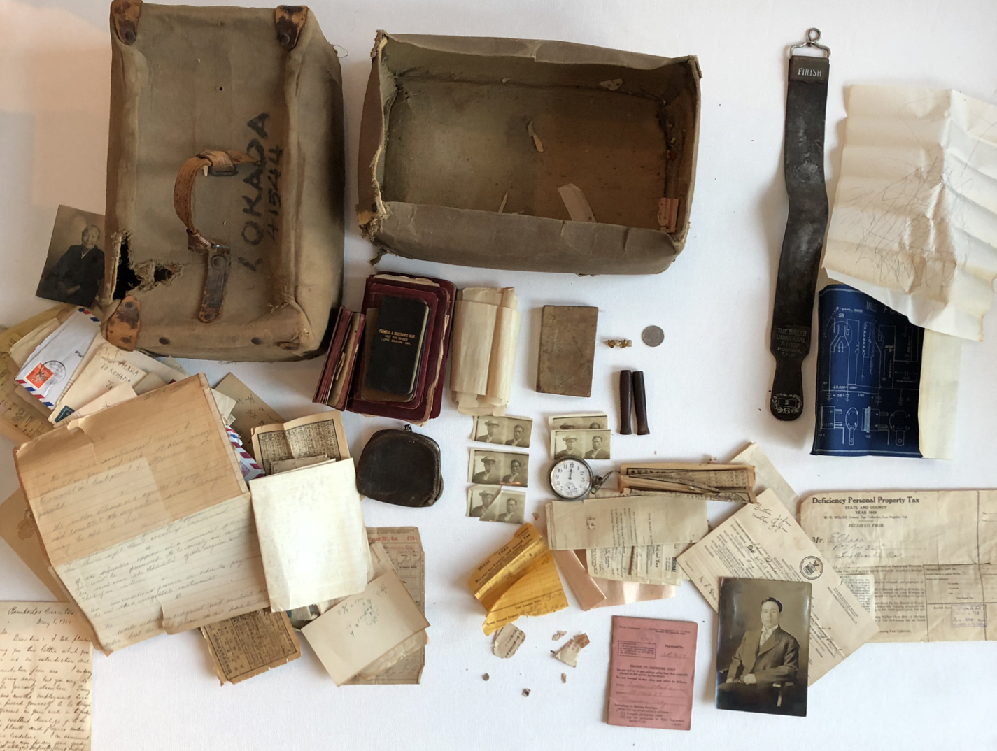 Okada family photos and artifacts, 2018